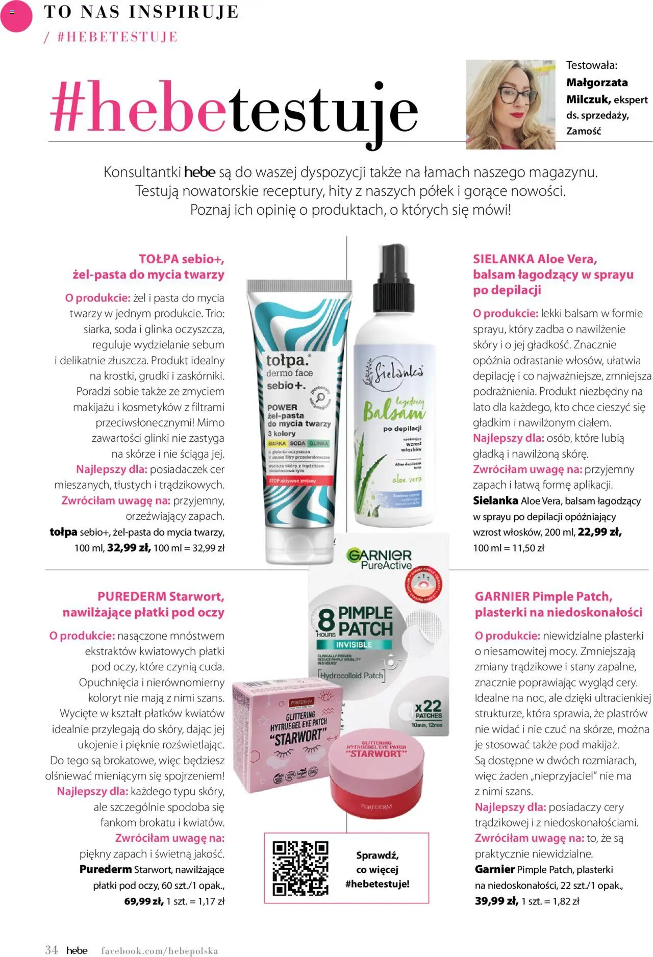 Hebe Gazetka - Magazyn od 01.05.2025 | Strona: 34 | Produkty: Zapach, Płatki