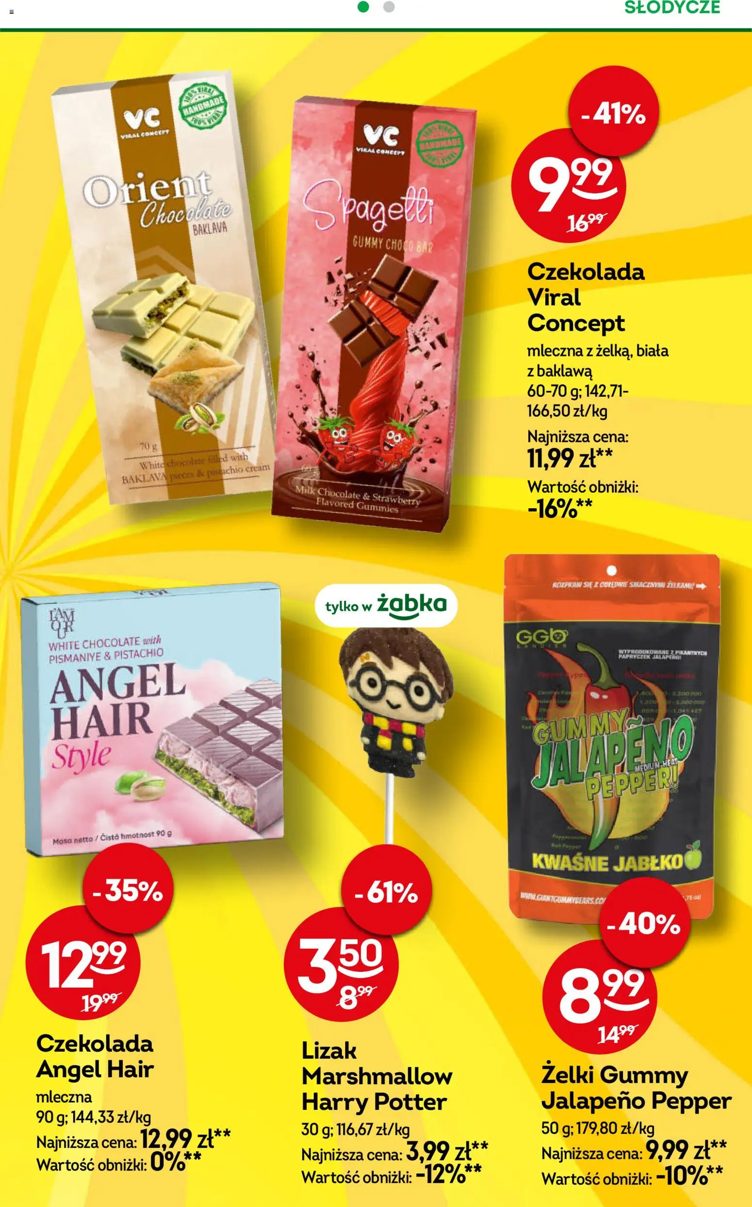 Żabka gazetka od 08.04.2026 | Strona: 67 | Produkty: Słodycze, Baklava, Żelki, Czekolada