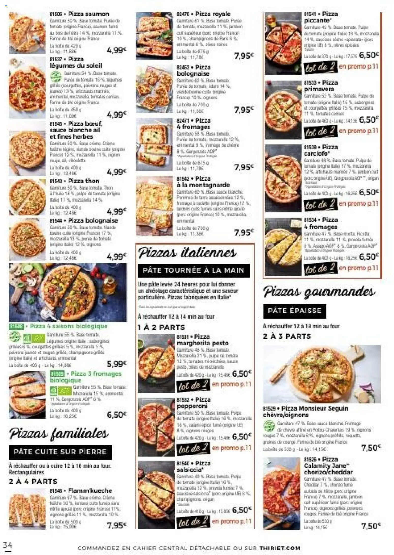 {H1} | Page: 34 | Produits: Four, Pesto, Pizza, Saumon