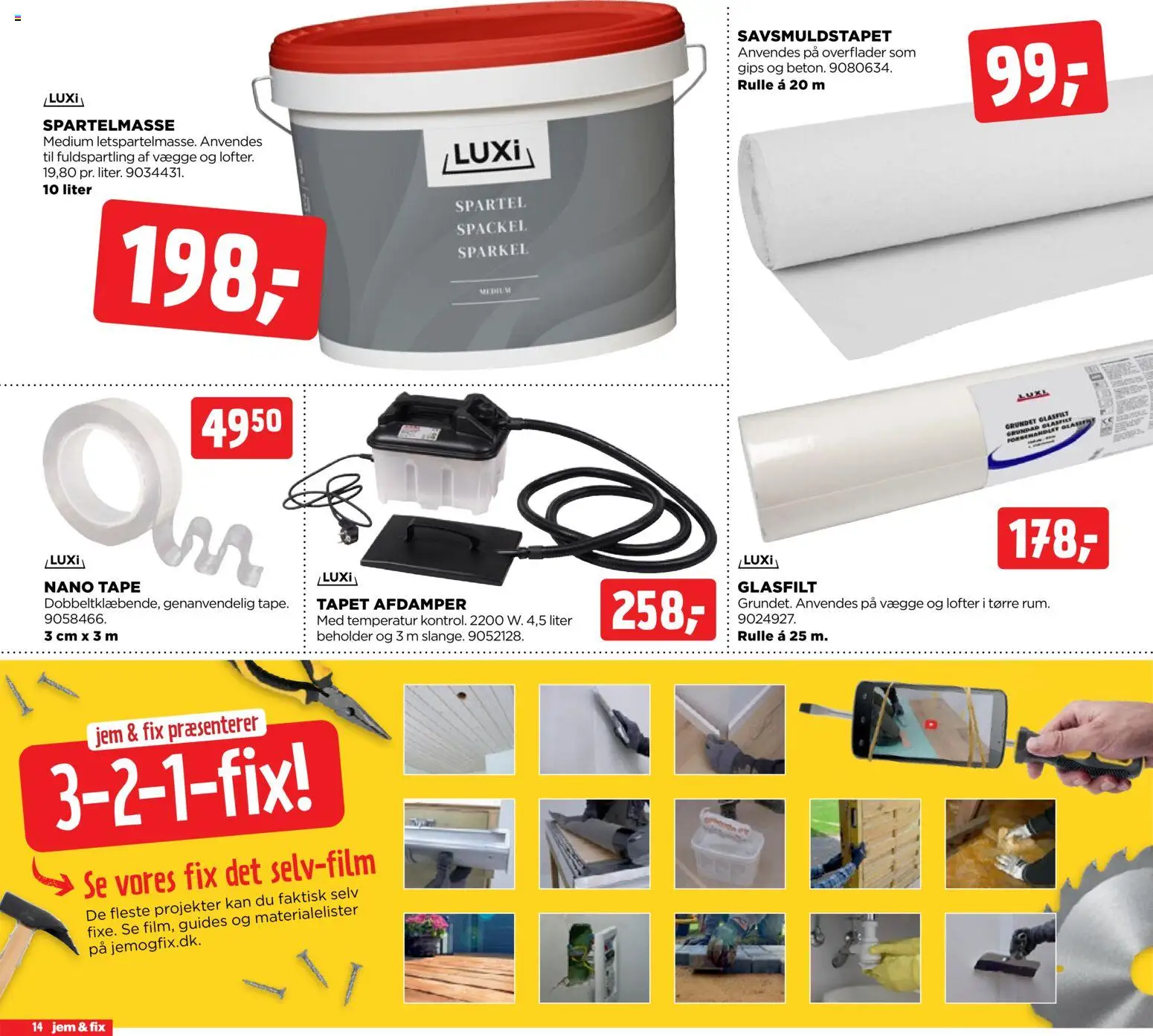 Jem & fix tilbudsavis – gyldig fra 26.10.2025 | Side: 14 | Produkter: Spartelmasse, Søm