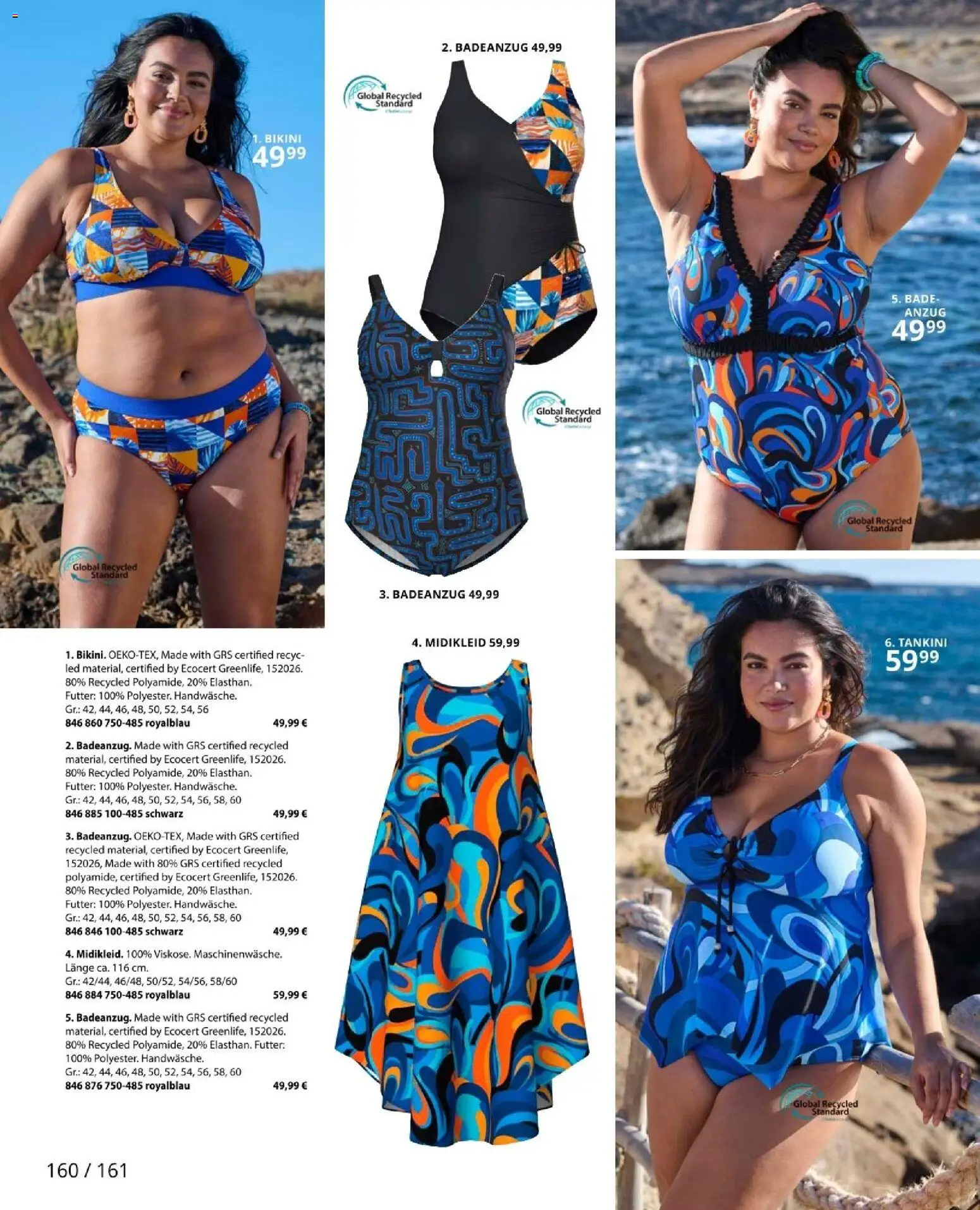 Ulla Popken akciós ujság - amely érvényes a következő dátumtól: 01.05.2026 | Oldal: 160 | Termékek: Tankini