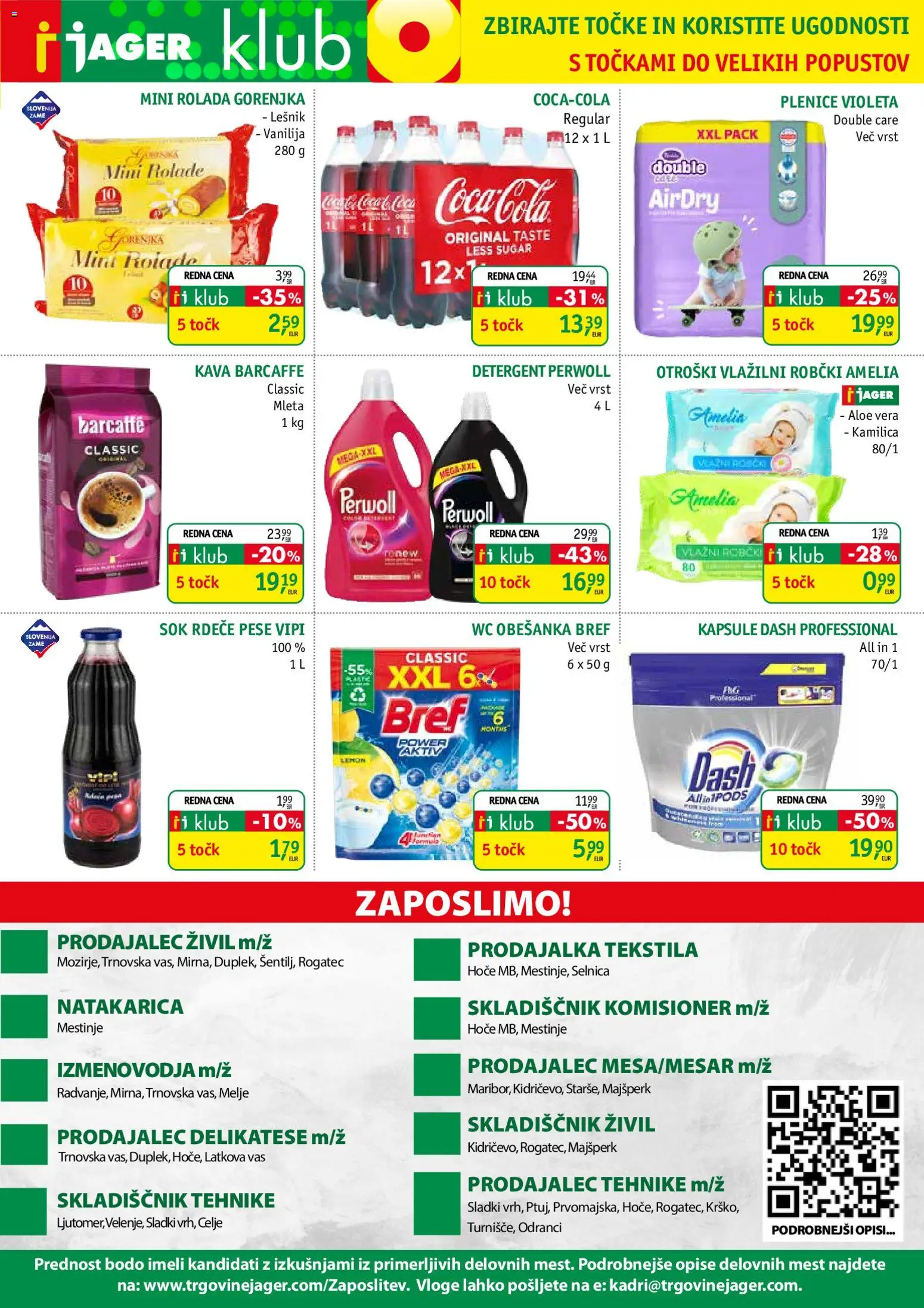 Novi Jager katalog ponudbe – veljaven od 07.01.2026 | Stran: 13 | Izdelki: Plenice, Kava, Detergent, Vlažilni robčki