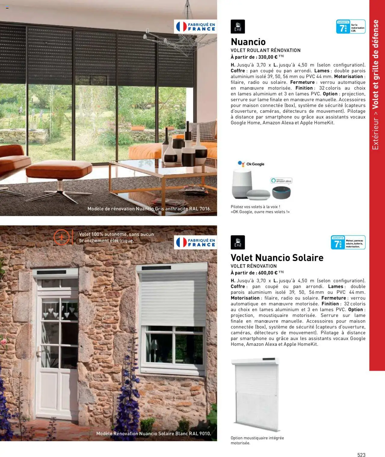  | Page: 523 | Produits: Smartphone, Radio, Verrou, Moustiquaire