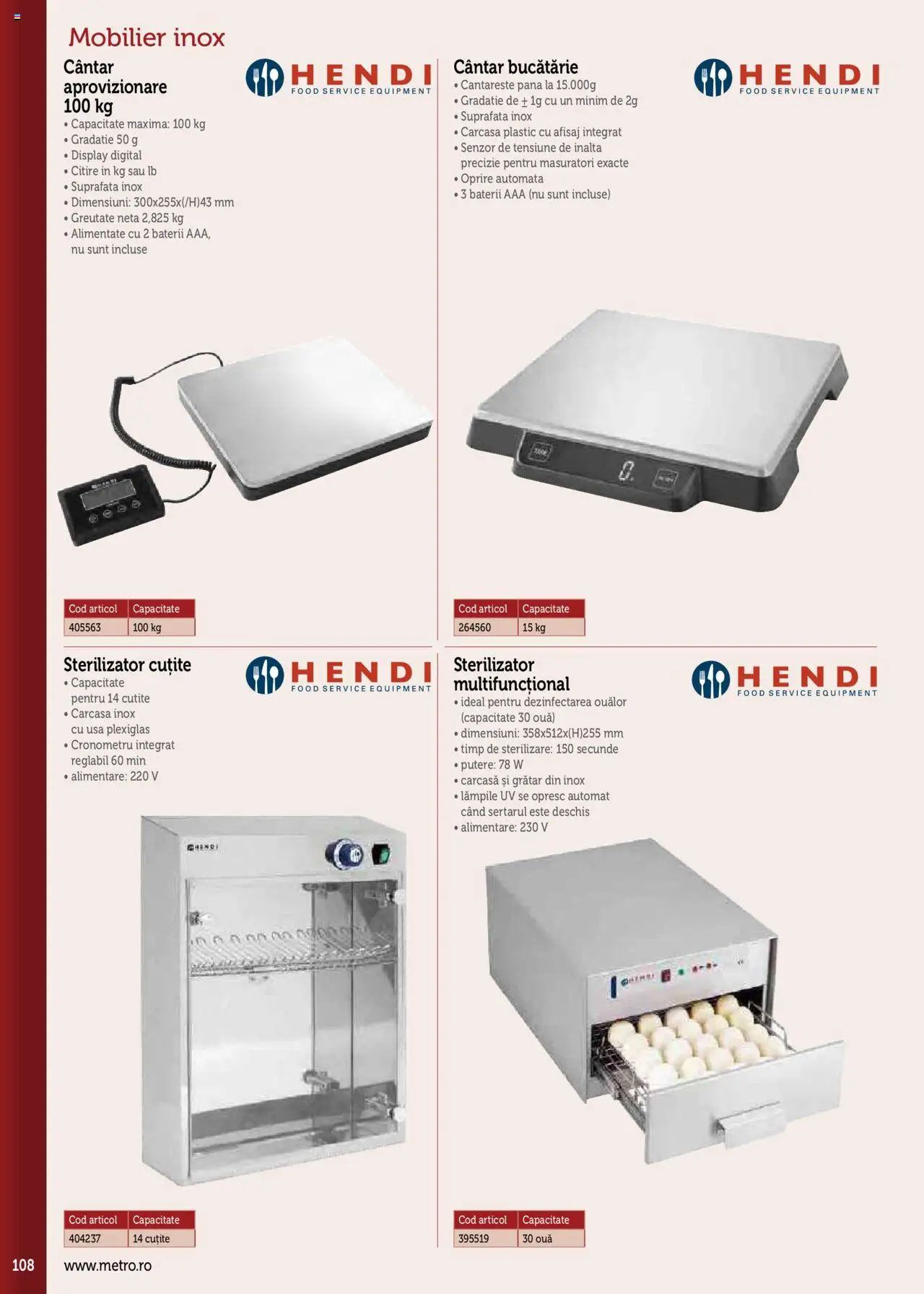 Noul catalog Metro – valabil de la 17.09.2025 | Pagină: 108 | Produse: Carcasă, Baterii, Ouă, Ușă