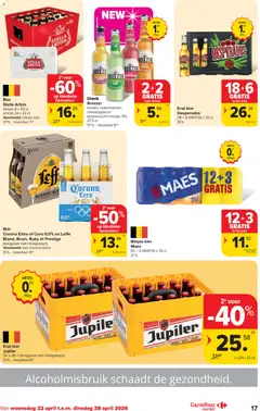 Carrefour market folder week 17 - Voorbeeld van een folder van Carrefour market, geldig van 22.04.2026 | Pagina: 17 | Producten: Bier, Mango