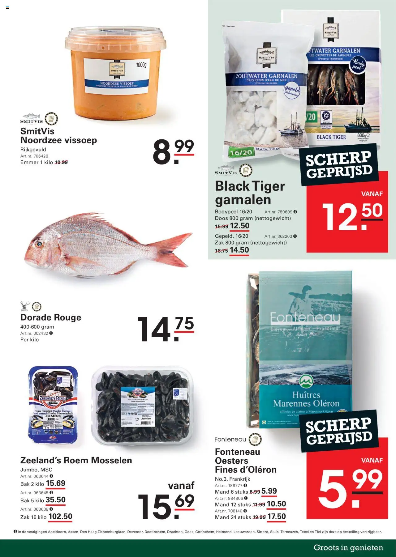  | Pagina: 5 | Producten: Mosselen, Zak, La, Mand