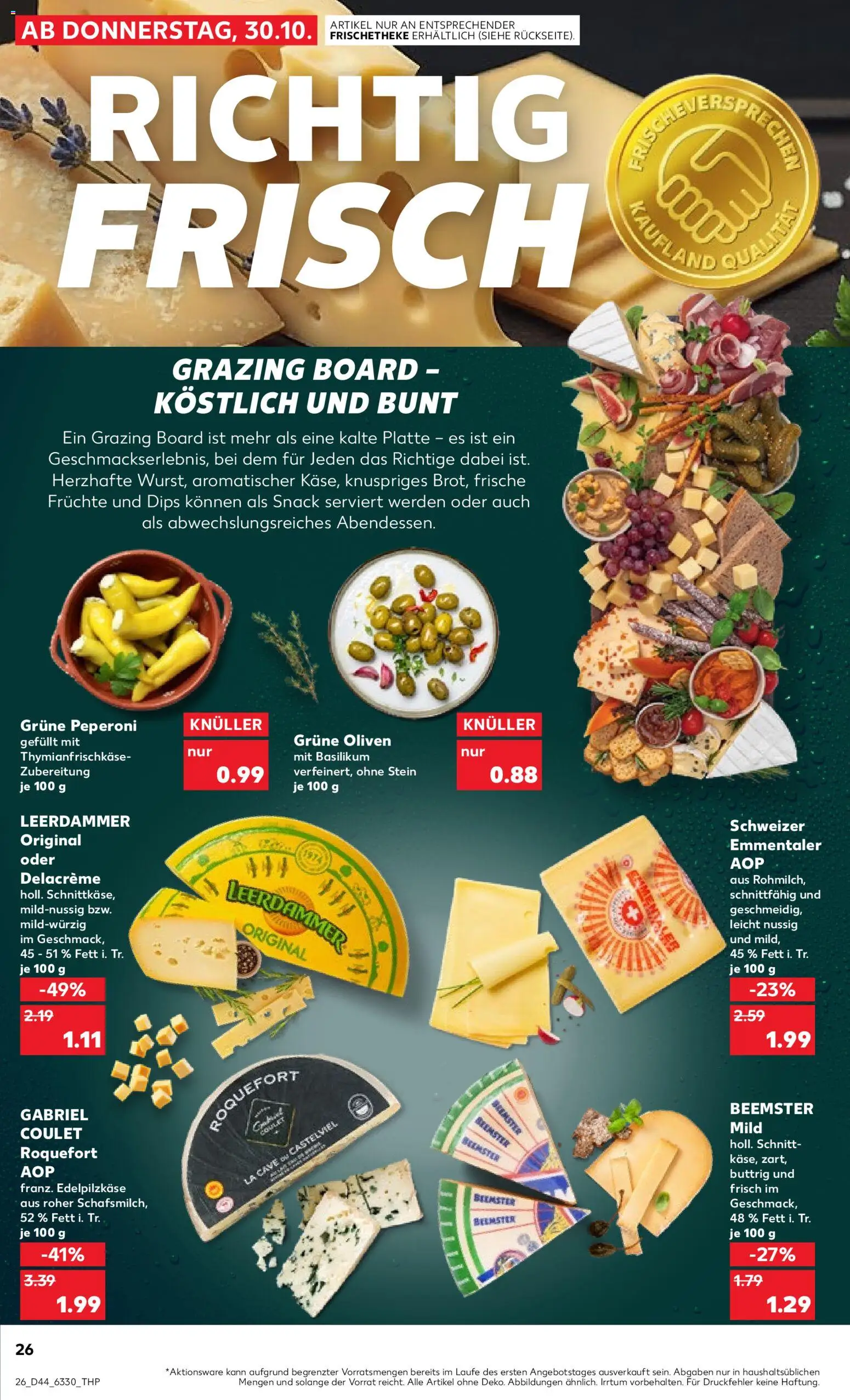 Kaufland prospekt Kiel	 – gültig ab 30.10.2025 | Seite: 26 | Produkte: Leerdammer