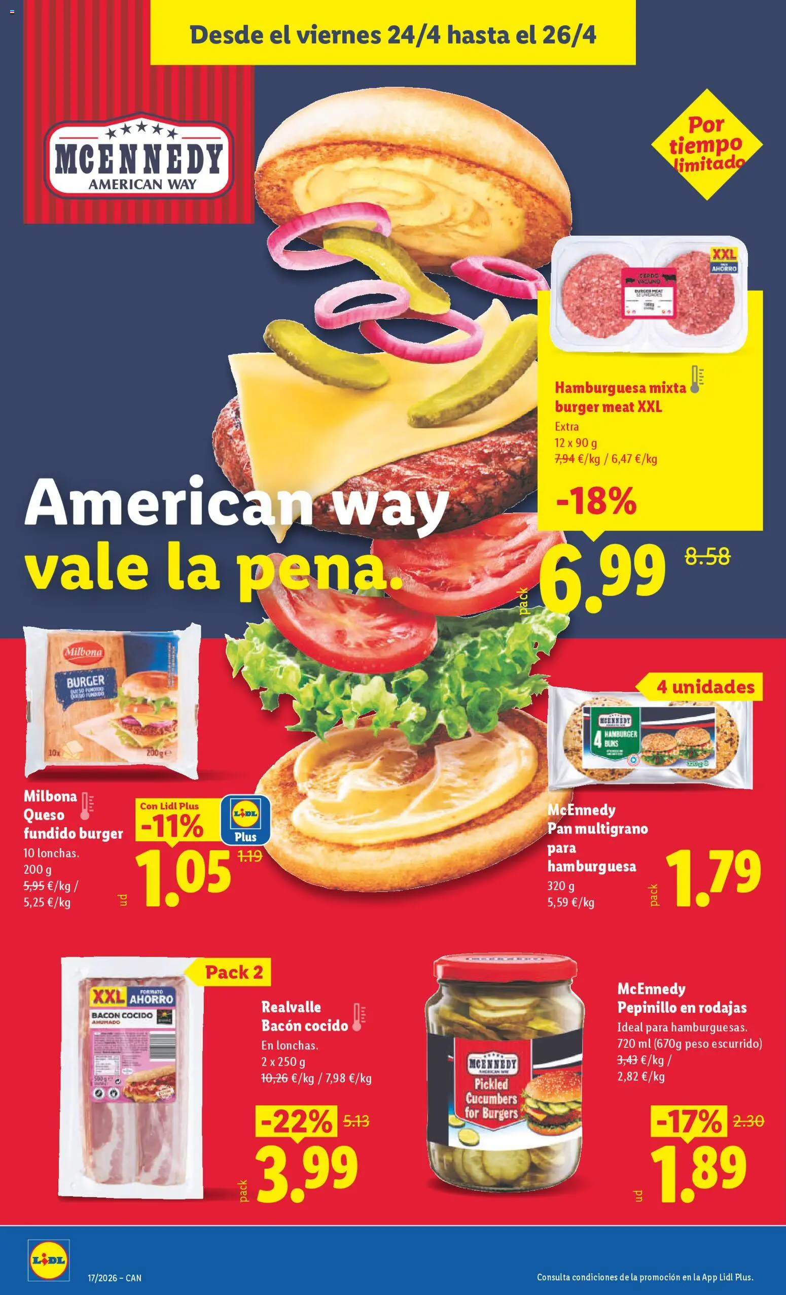 Lidl Canarias │ válido desde el 20.04.2026 | Página: 26 | Productos: Γραβάτα, Queso, Pan, Cerdo