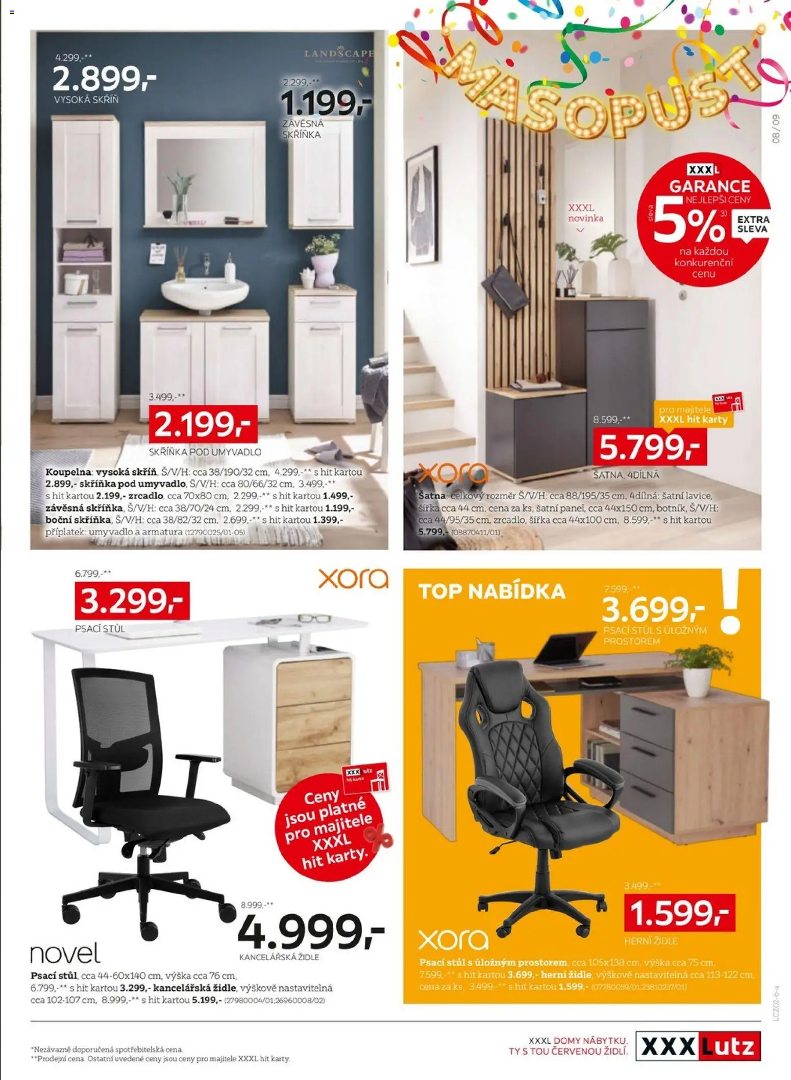 XXXLutz leták - DPH zpět jako dárek od 02.02.2026 | Strana: 9 | Produkty: Umyvadlo, Koupelna, Psací stůl, Skříň
