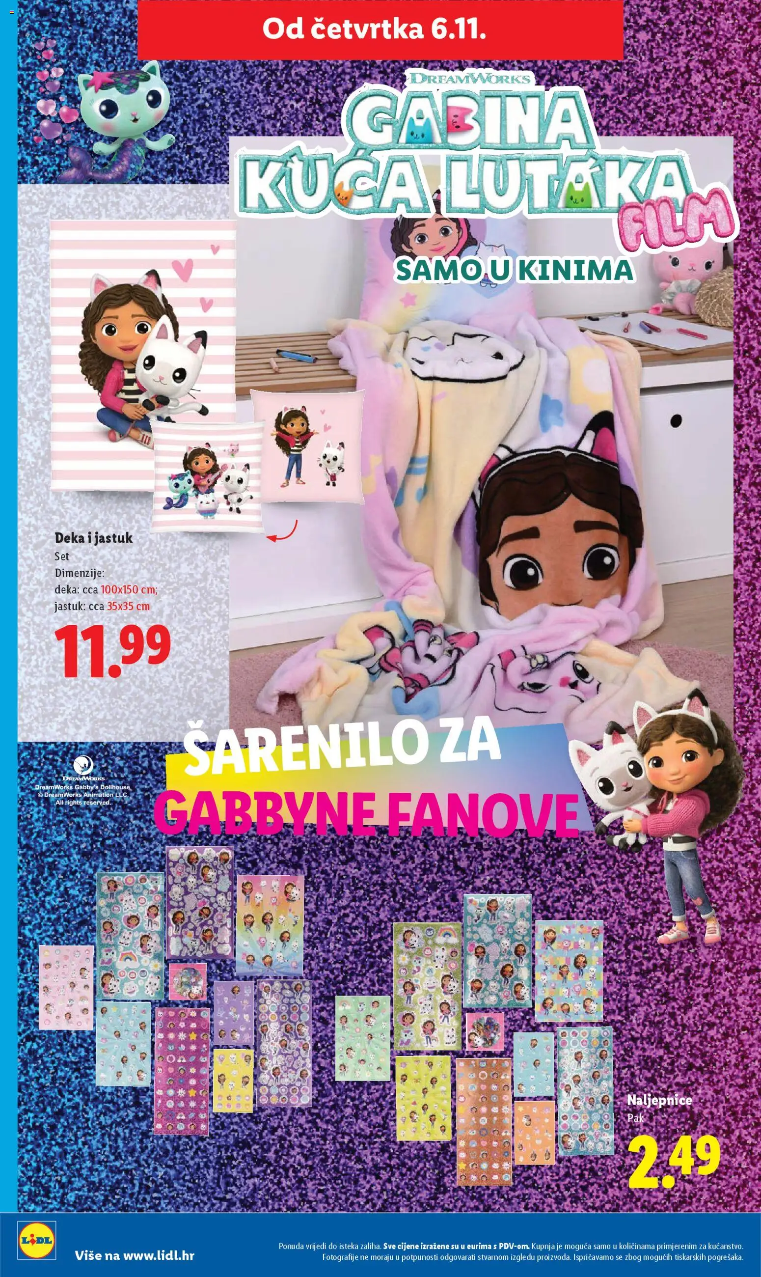 Lidl katalog | vrijedi od 06.11.2025 | Stranica: 44 | Proizvodi: Jastuk, Deka