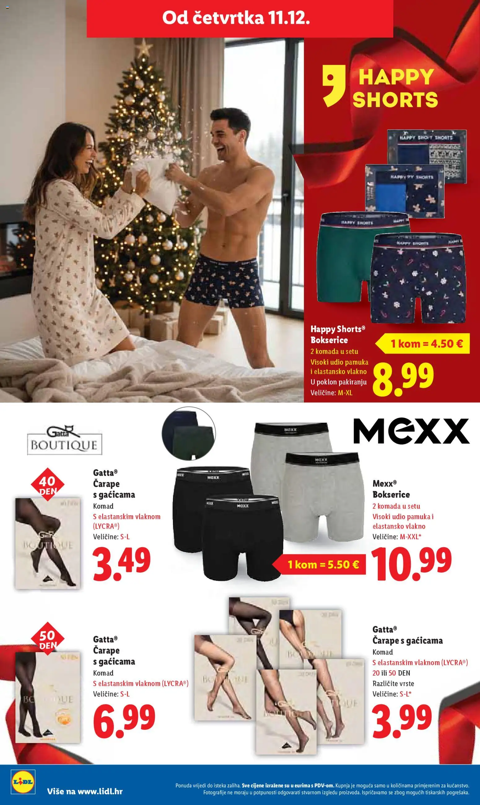 Lidl katalog | vrijedi od 11.12.2025 | Stranica: 22 | Proizvodi: Čarape, Bokserice