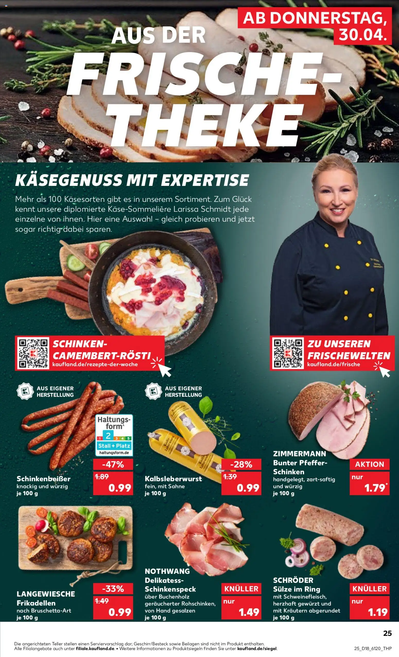 Kaufland Prospekt Bremen	 – gültig ab 30.04.2026 | Seite: 25 | Produkte: Theke, Pfeffer, Schinken, Sahne