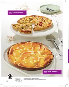 E.Leclerc - Prévisualisation de TARTE POMME/RHUBARBE*(1), Apple and rhubarb tart, 670 g valide à partir de 17.02.2026 | Page: 40 | Produits: Pêche