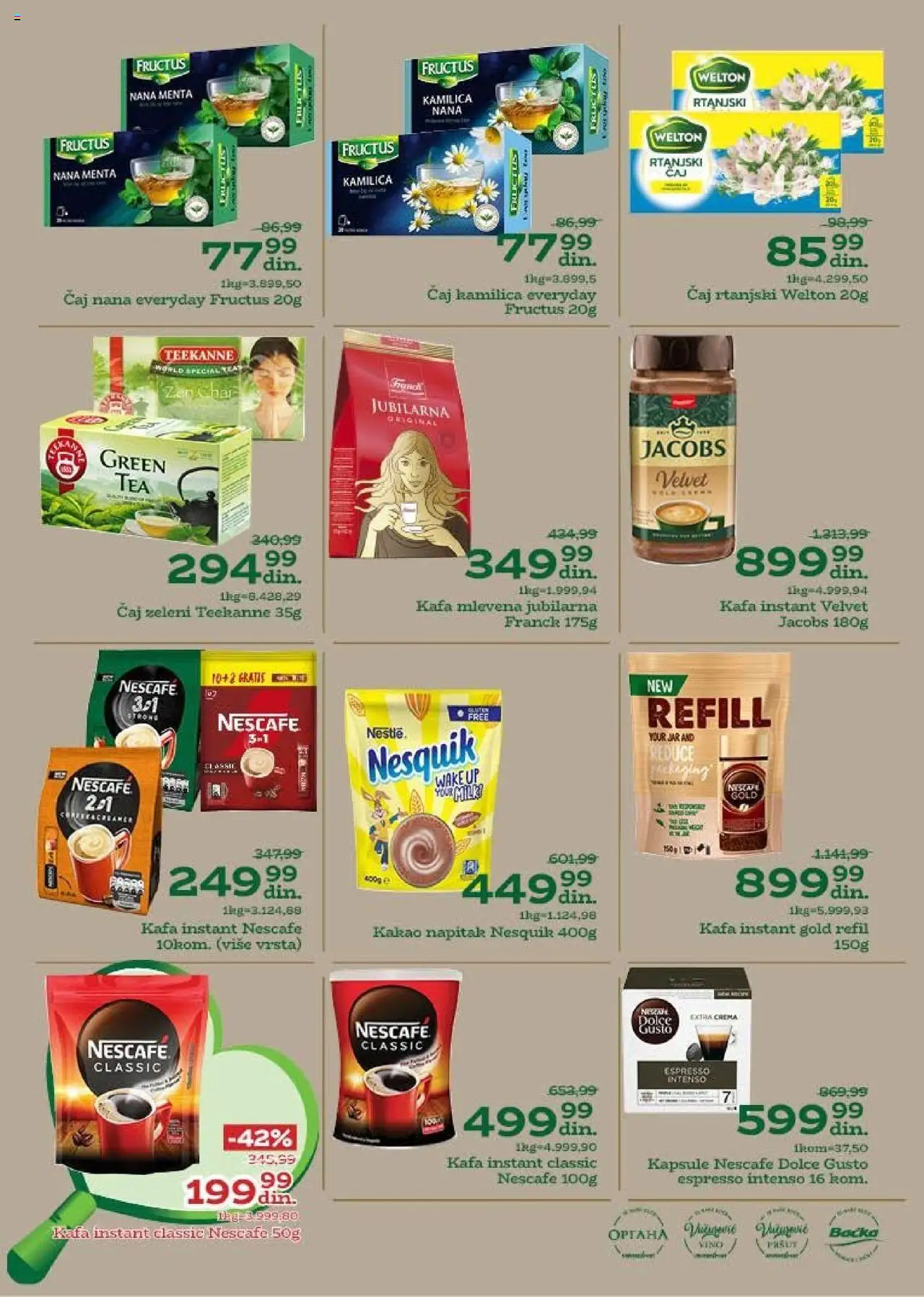 Univerexport katalog - važi od 13.10.2025 | Strana: 16 | Proizvode: Kapsule, Teekanne, Nescafé, Nesquik