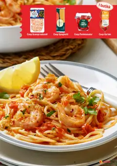 Forhåndsvisning av Coop Extra Italienske Uker gyldig fra 04.09.2025 | Side: 15 | Produkter: Tomater, Løk, Тарілка, Scampi