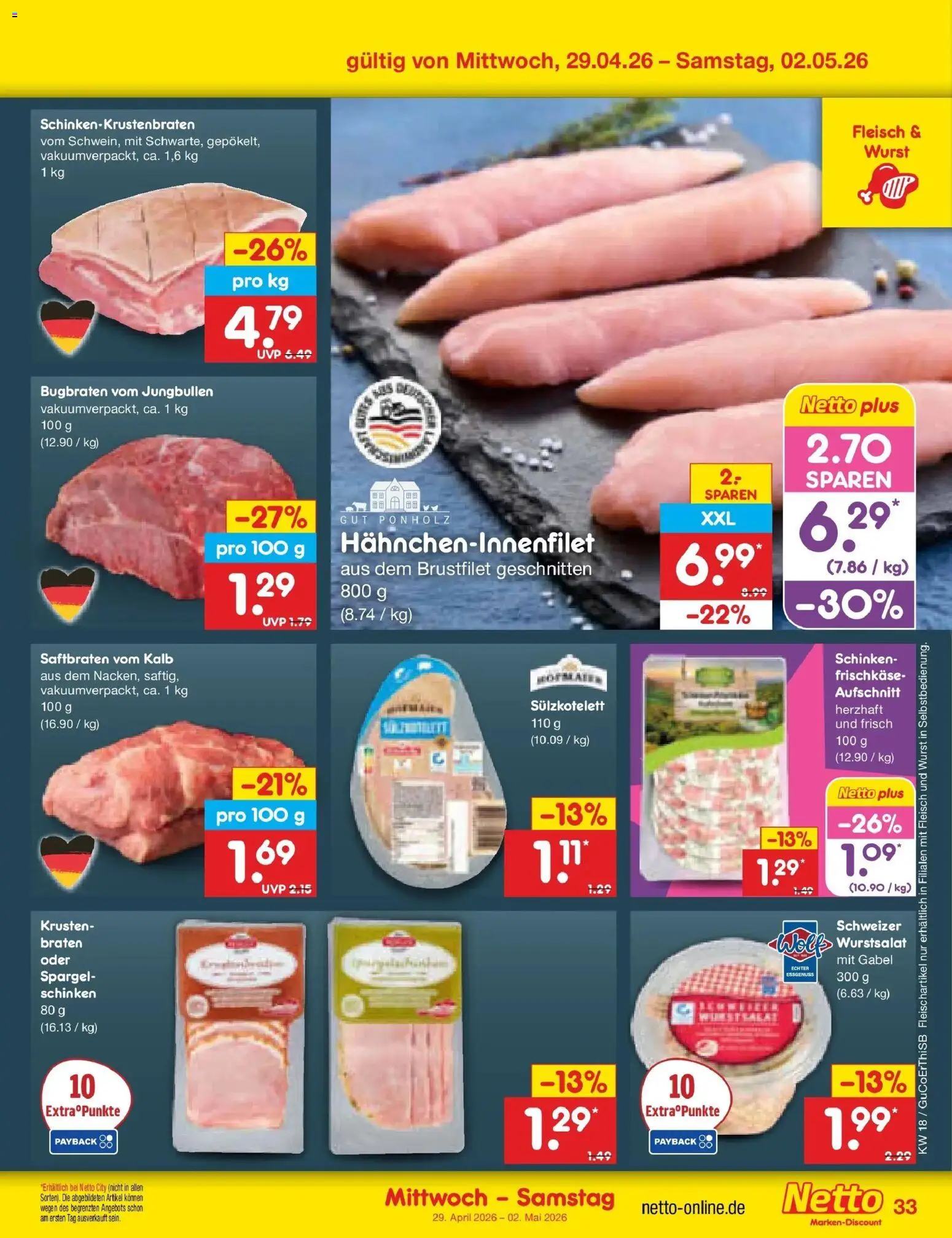 Netto Marken-Discount Prospekt Pirna	 – gültig ab 27.04.2026 | Seite: 51 | Produkte: Spargel, Wurst, Schinken, Fleisch