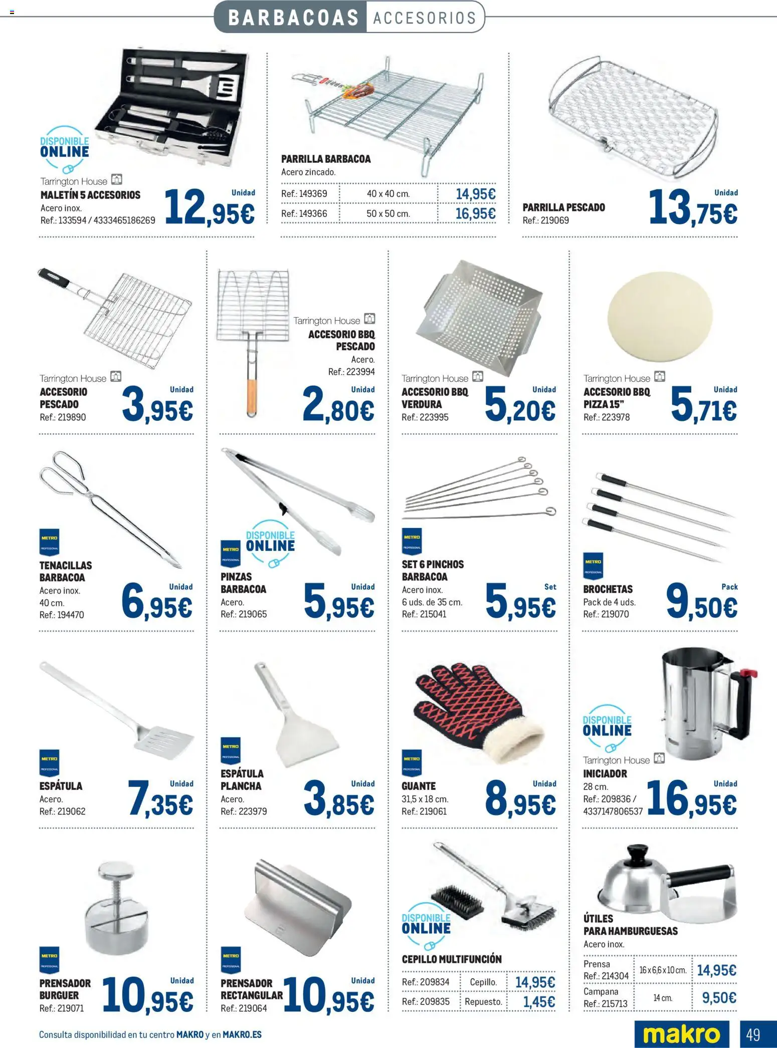 Makro - Especial Terrazas │ válido desde el 09.03.2026 | Página: 49 | Productos: Barbacoa, Parrilla, Plancha, Prensa