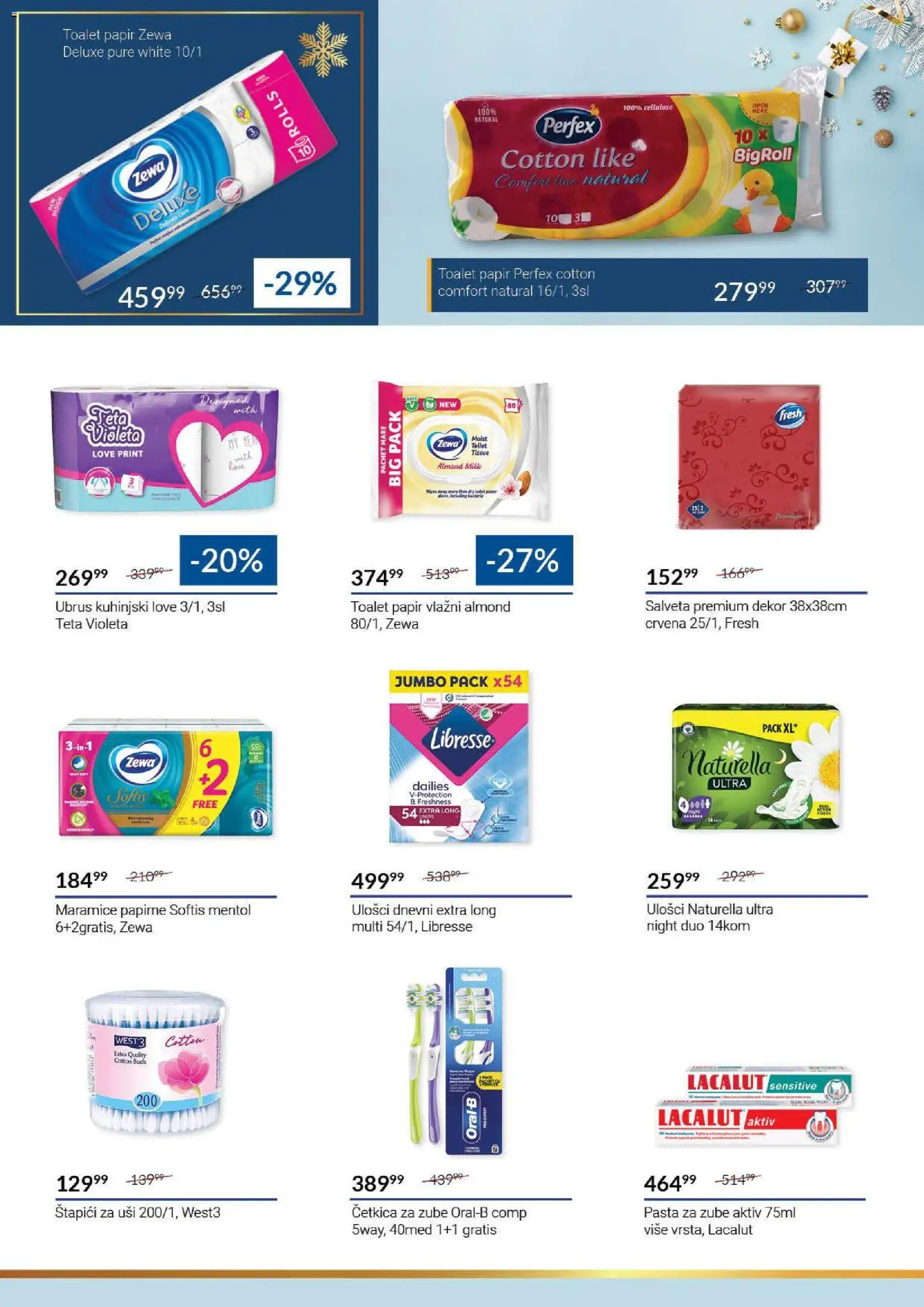 SuperVERO katalog - važi od 22.12.2025 | Strana: 36 | Proizvode: Toalet papir, Ubrus, Pasta za zube, Četkica za zube