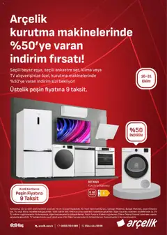 16.10.2025 tarihinden itibaren geçerli olan Arçelik kataloğu önizlemesi