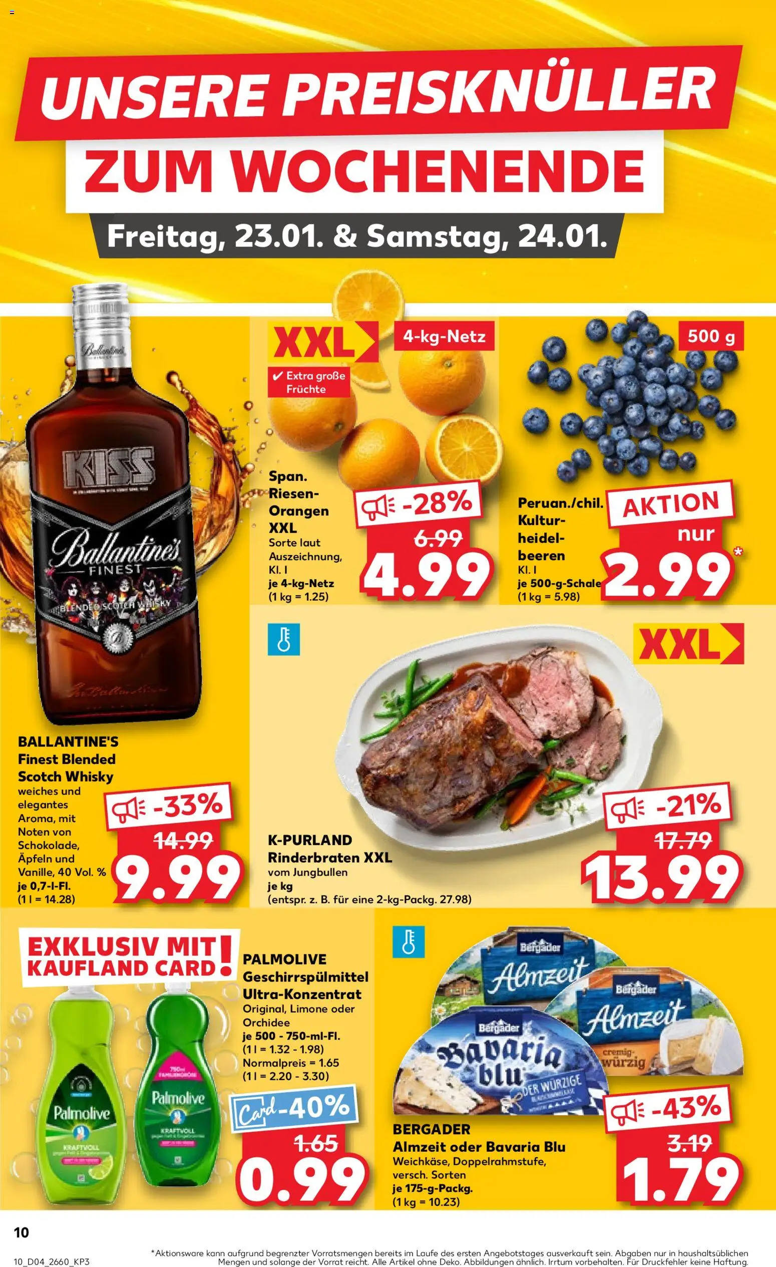 Kaufland prospekt Hannover	 – gültig ab 22.01.2026 | Seite: 10 | Produkte: Whisky, Orchidee, Orangen, Geschirrspülmittel