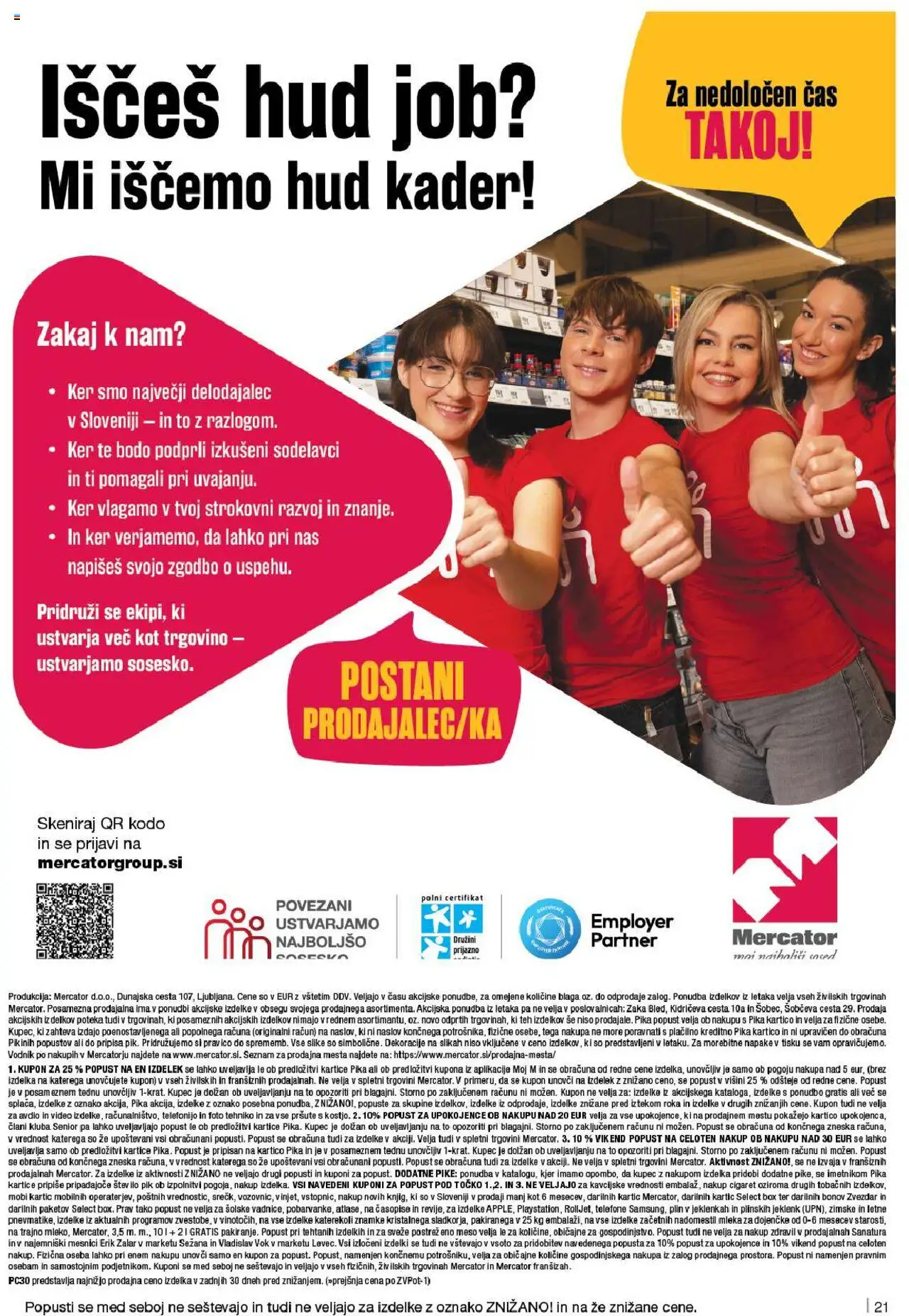 Novi Mercator katalog ponudbe – veljaven od 18.09.2025 | Stran: 21 | Izdelki: Video, Sladkor