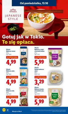 Pogląd oferty "Vitasia Makaron ramen, 300 g" - ważna od 13.10.2025 | Strona: 40 | Produkty: Makaron ramen, Makaron udon, Makaron