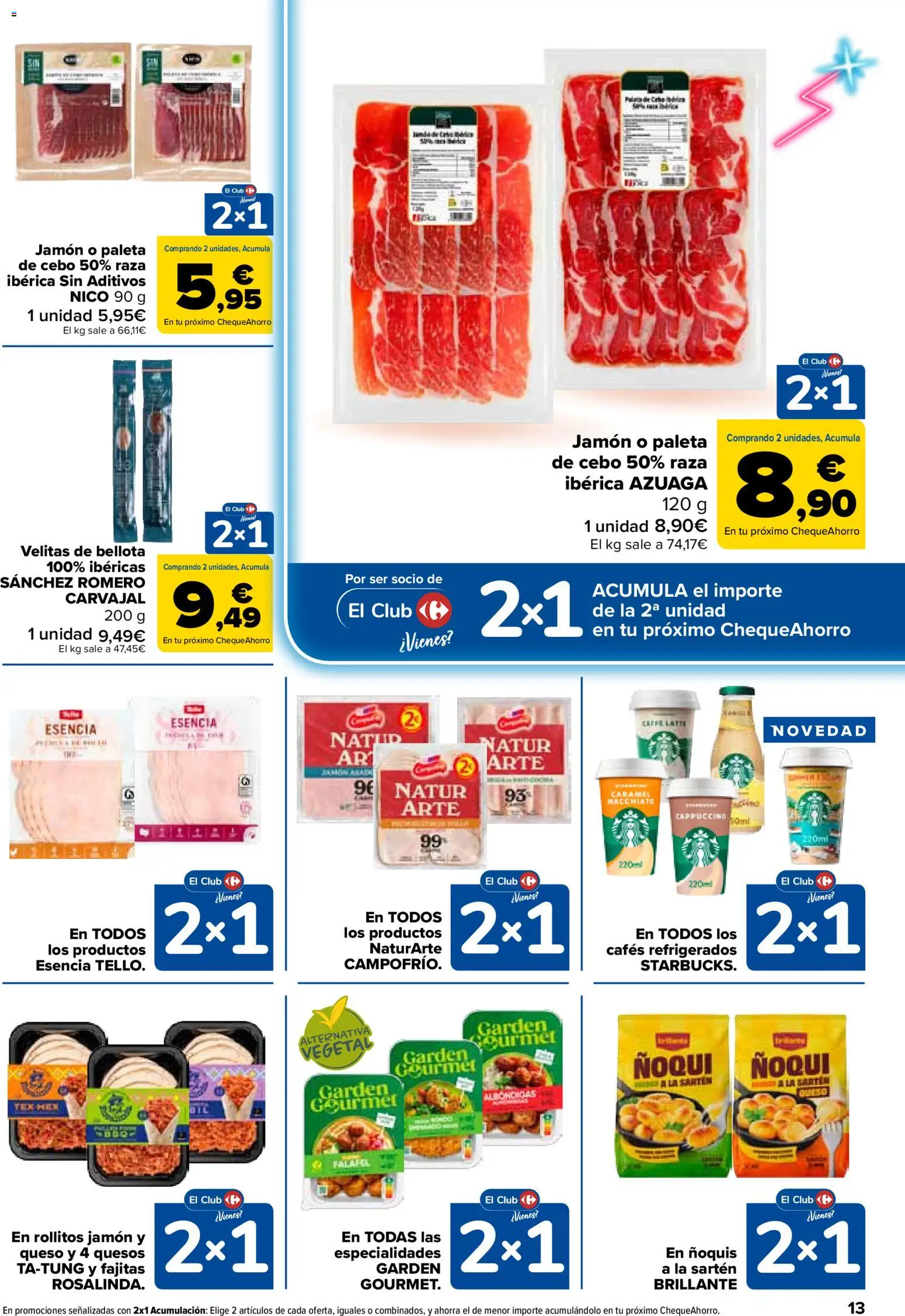 Carrefour folleto │ válido desde el 24.03.2026 | Página: 13 | Productos: Falafel, Queso, Jamón