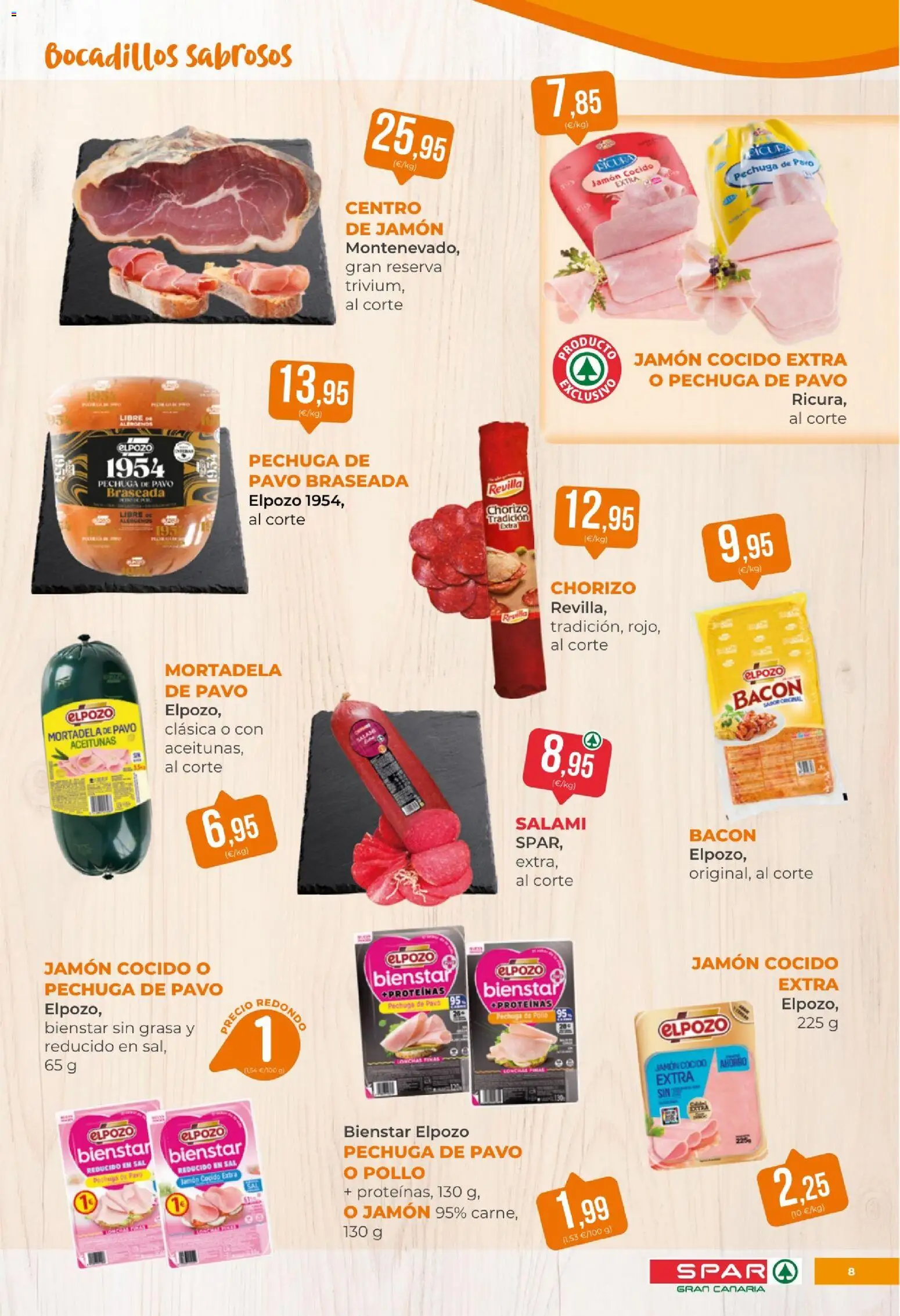 Spar - folleto │ válido desde el 20.03.2026 | Página: 8 | Productos: Jamón, Jamón cocido, Salami, Mortadela