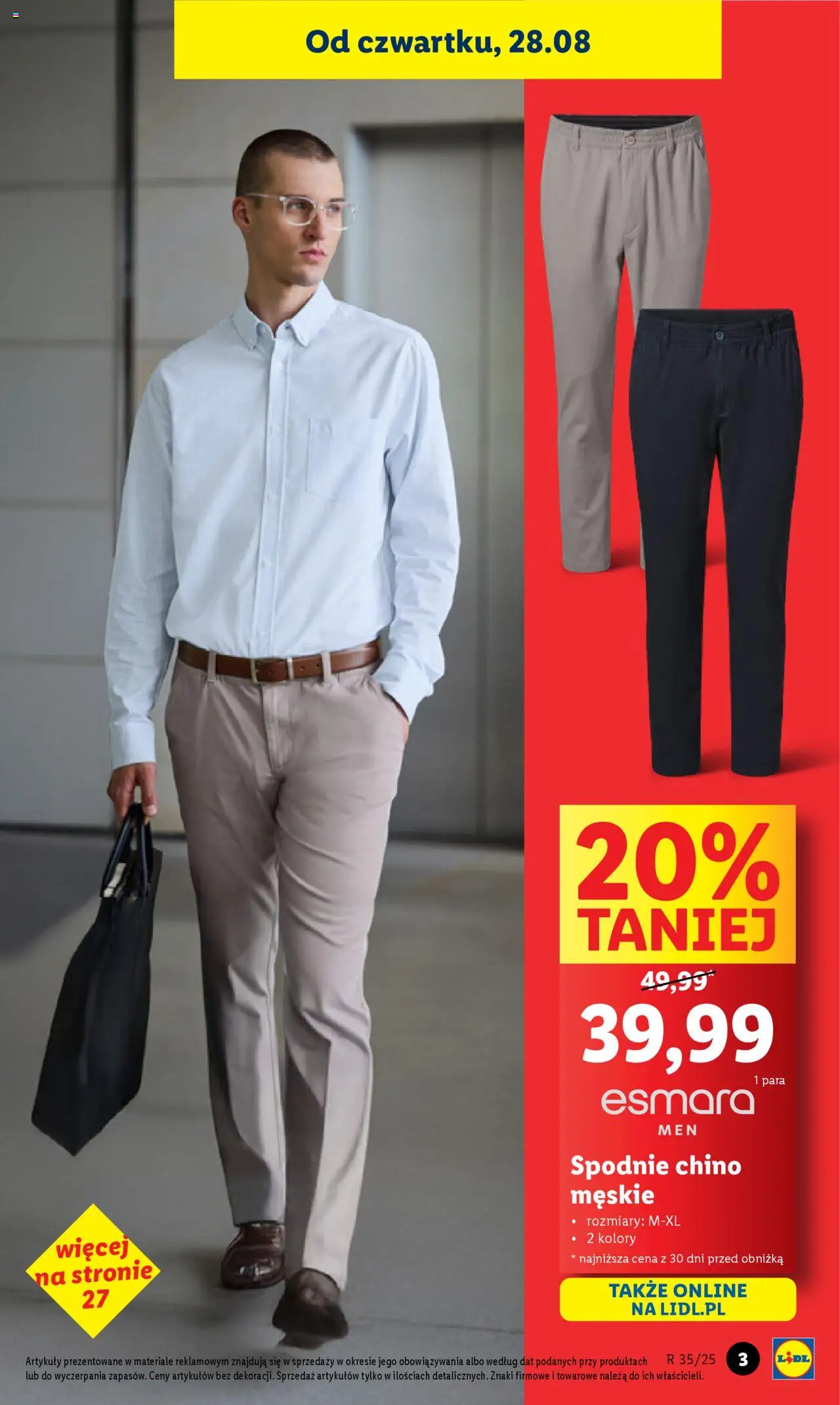 Lidl Katalog od 25.08.2025 | Strona: 3 | Produkty: Spodnie