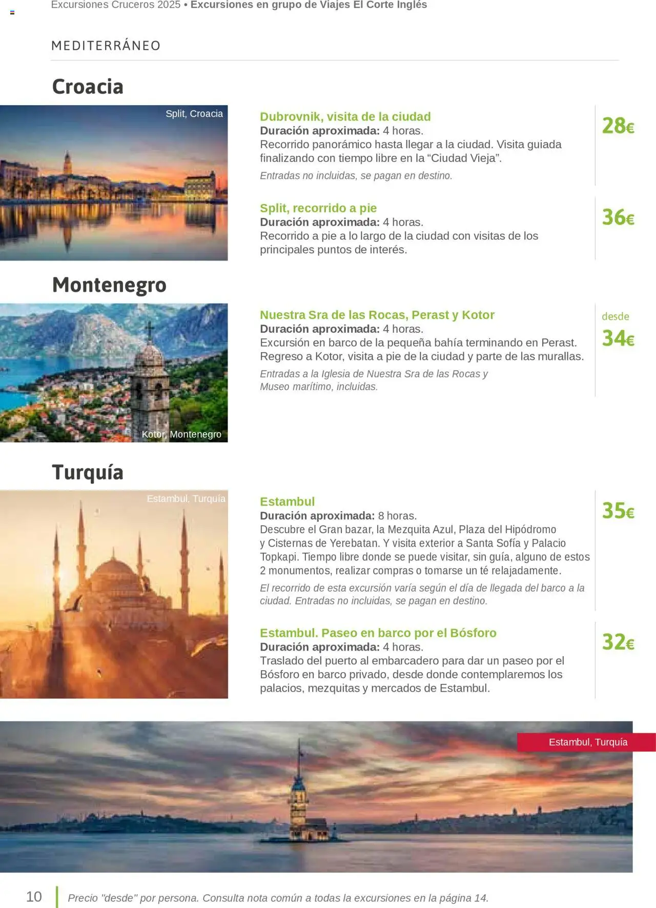 Viajes El Corte Inglés Excursiones Cruceros │ válido desde el 27.03.2025 | Página: 10 | Productos: Té