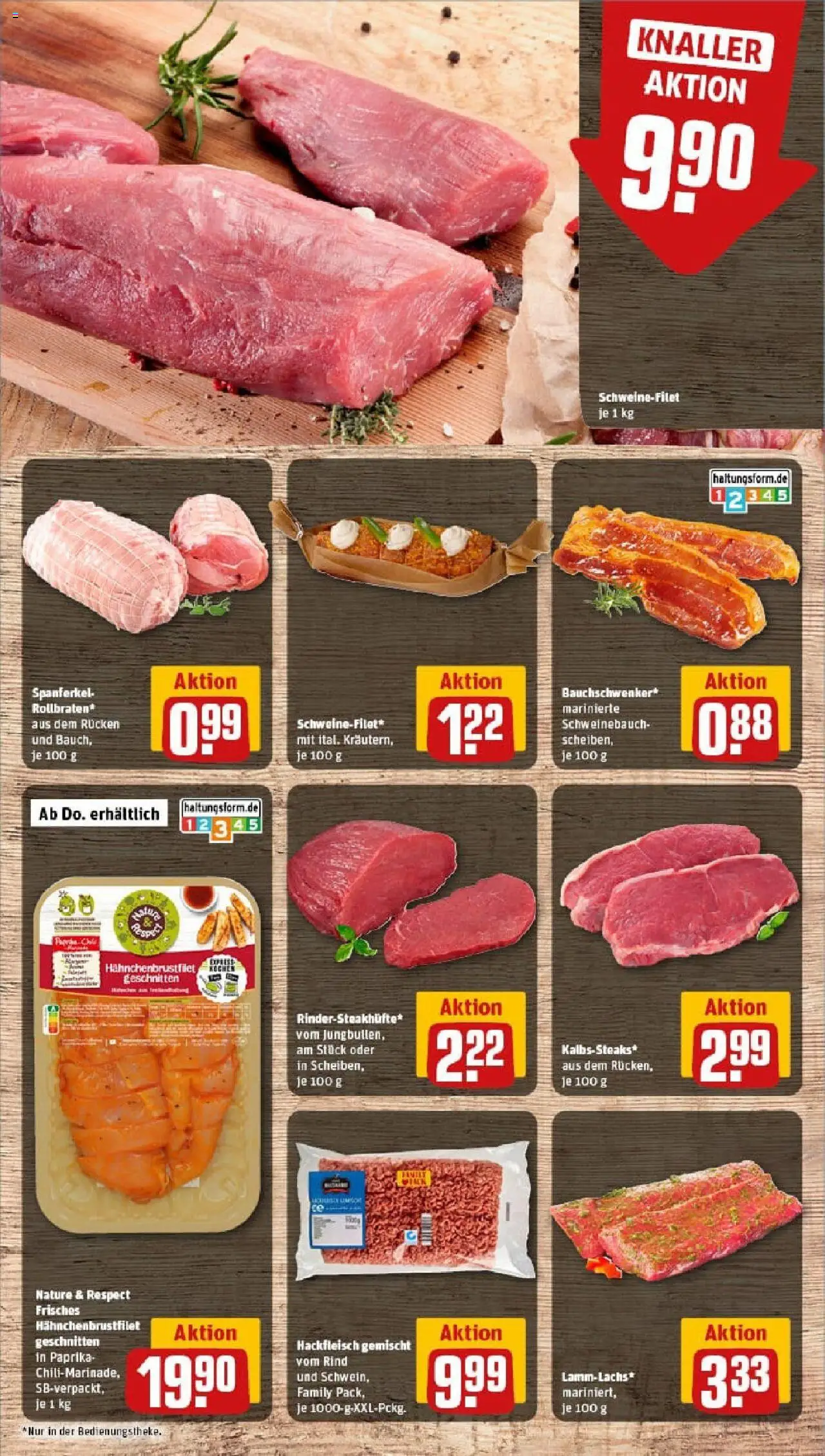 Rewe prospekt Großrosseln	 - gültig ab dem 06.07.2025 | Seite: 8 | Produkte: Schweinefilet, Paprika, Steak, Hackfleisch