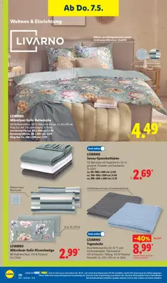 Lidl Prospekt ab 04.05.2026 gültig | Seite: 18 | Produkte: Kissen, Decke, Tagesdecke