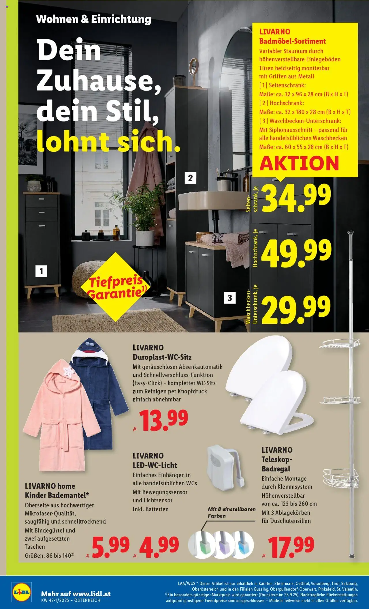 Lidl - Altenmarkt im Pongau, St. Johann im Pongau, Zell am See gültig ab 09.10.2025 | Seite: 34 | Produkte: Waschbecken