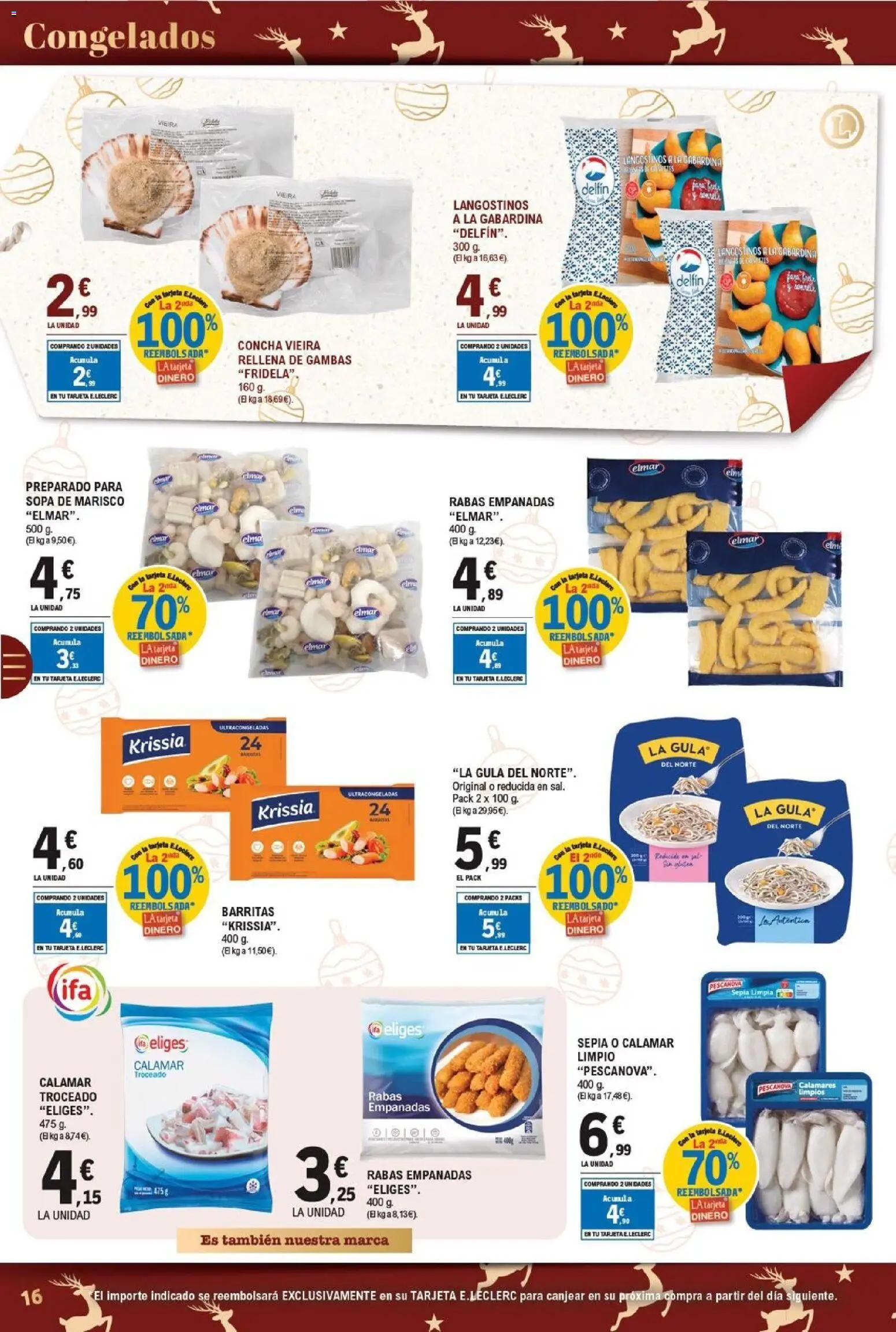 E.Leclerc folleto │ válido desde el 15.12.2025 | Página: 16 | Productos: Calamares