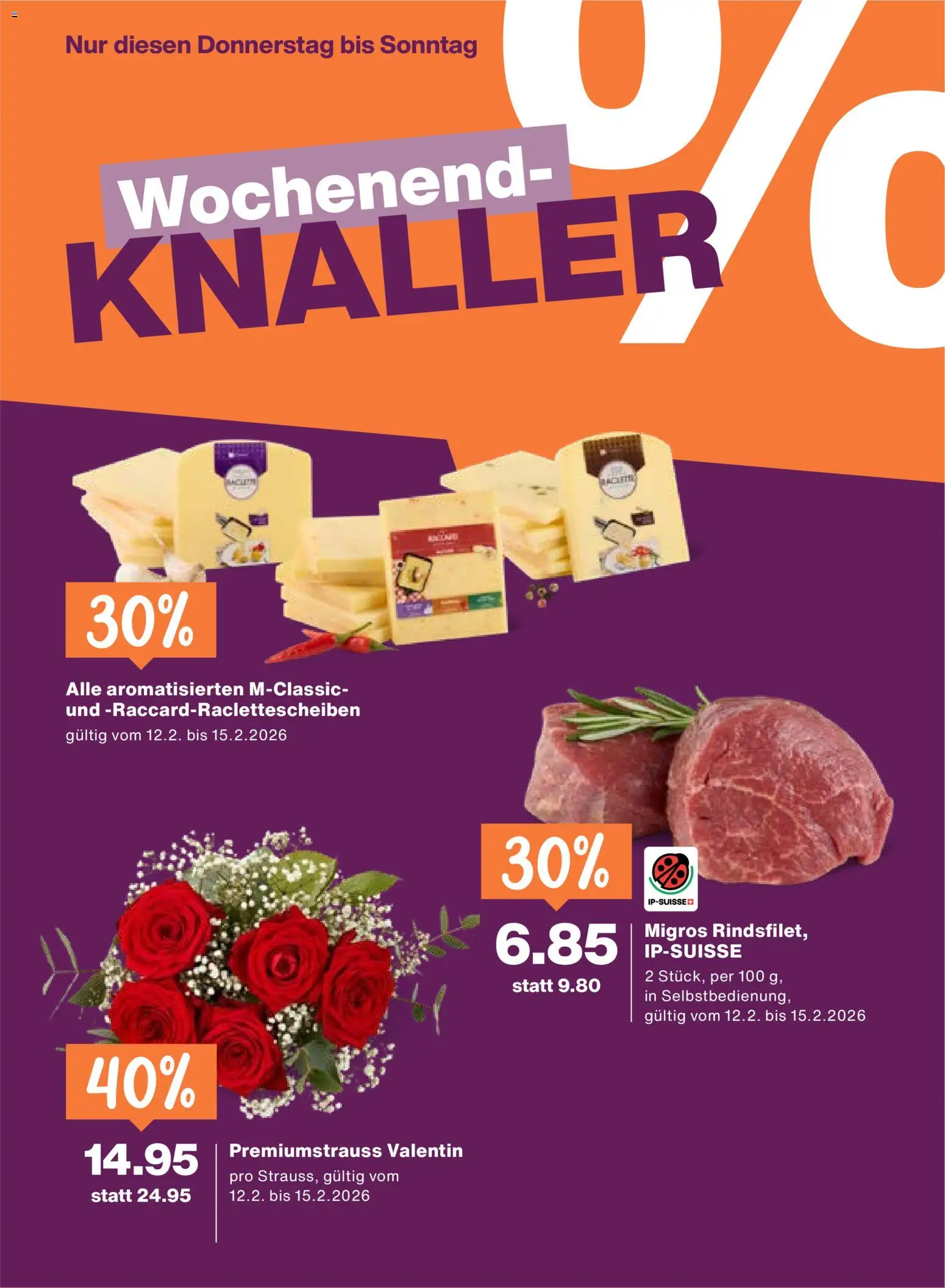 Migros Aktionen – gültig ab 12.02.2026 | Seite: 20 | Produkte: Raclette
