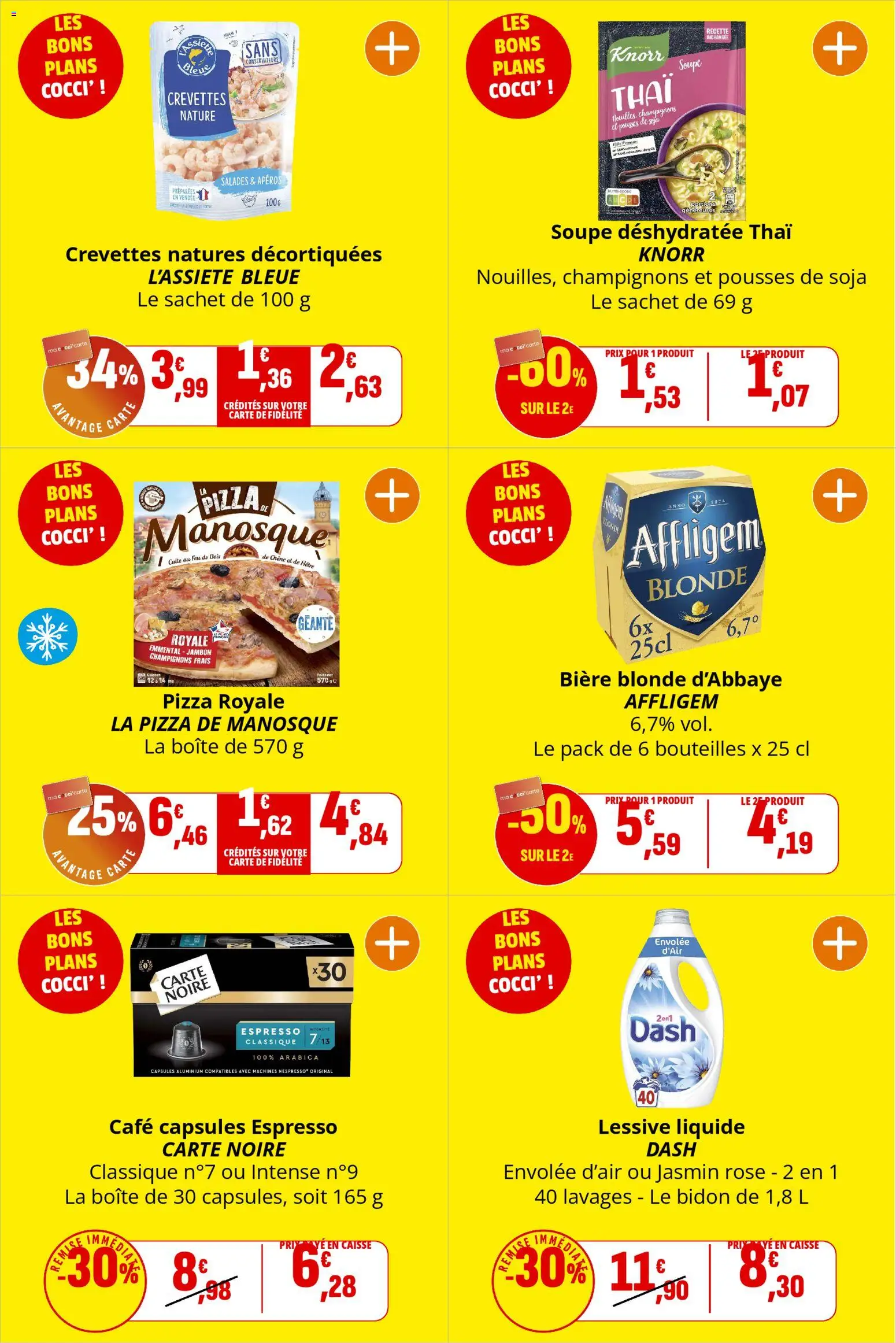 {H1} | Page: 3 | Produits: Lessive Liquide, Lessive, Café, Bière