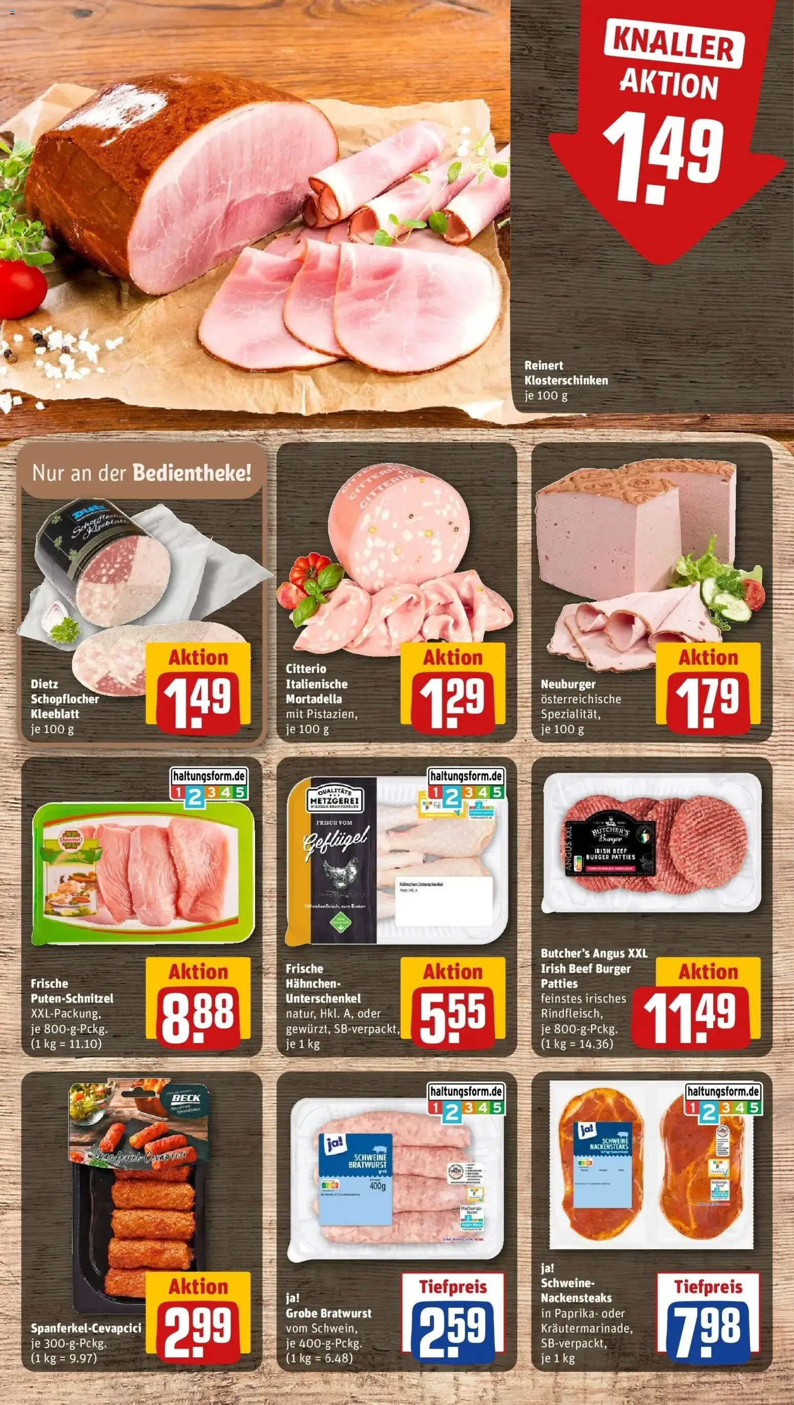 Rewe Prospekt Saarbrücken	 – gültig ab 15.03.2026 | Seite: 10 | Produkte: Bratwurst, Burger, Paprika, Putenschnitzel