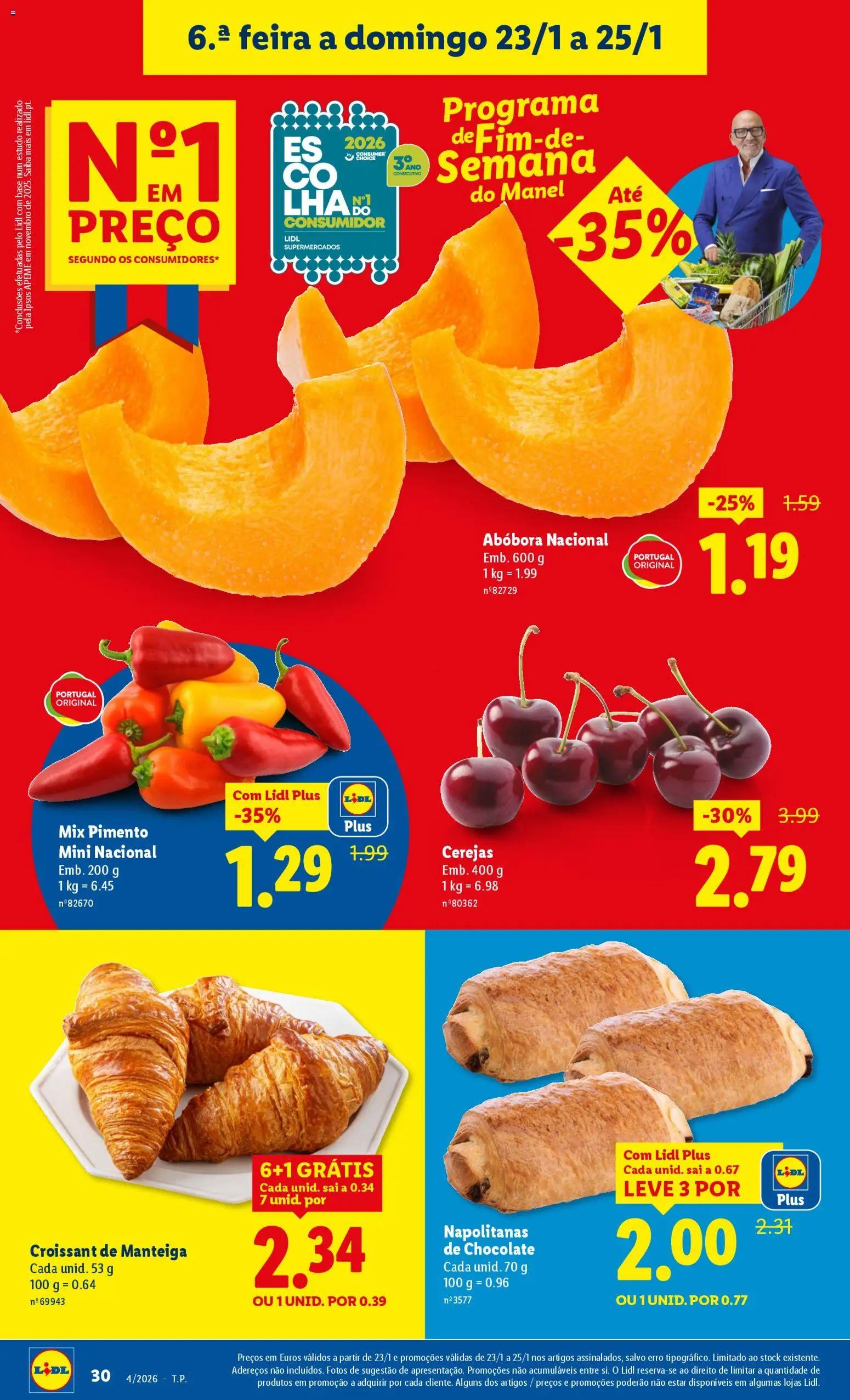 Lidl folheto │ válido de 19.01.2026 | Página: 30 | Produtos: Base, Manteiga, Chocolate, Abóbora