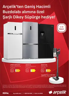 01.11.2025 tarihinden itibaren geçerli olan Arçelik kataloğu önizlemesi | Sayfa: 5 | Ürünler: Gardırop, Buzdolabı