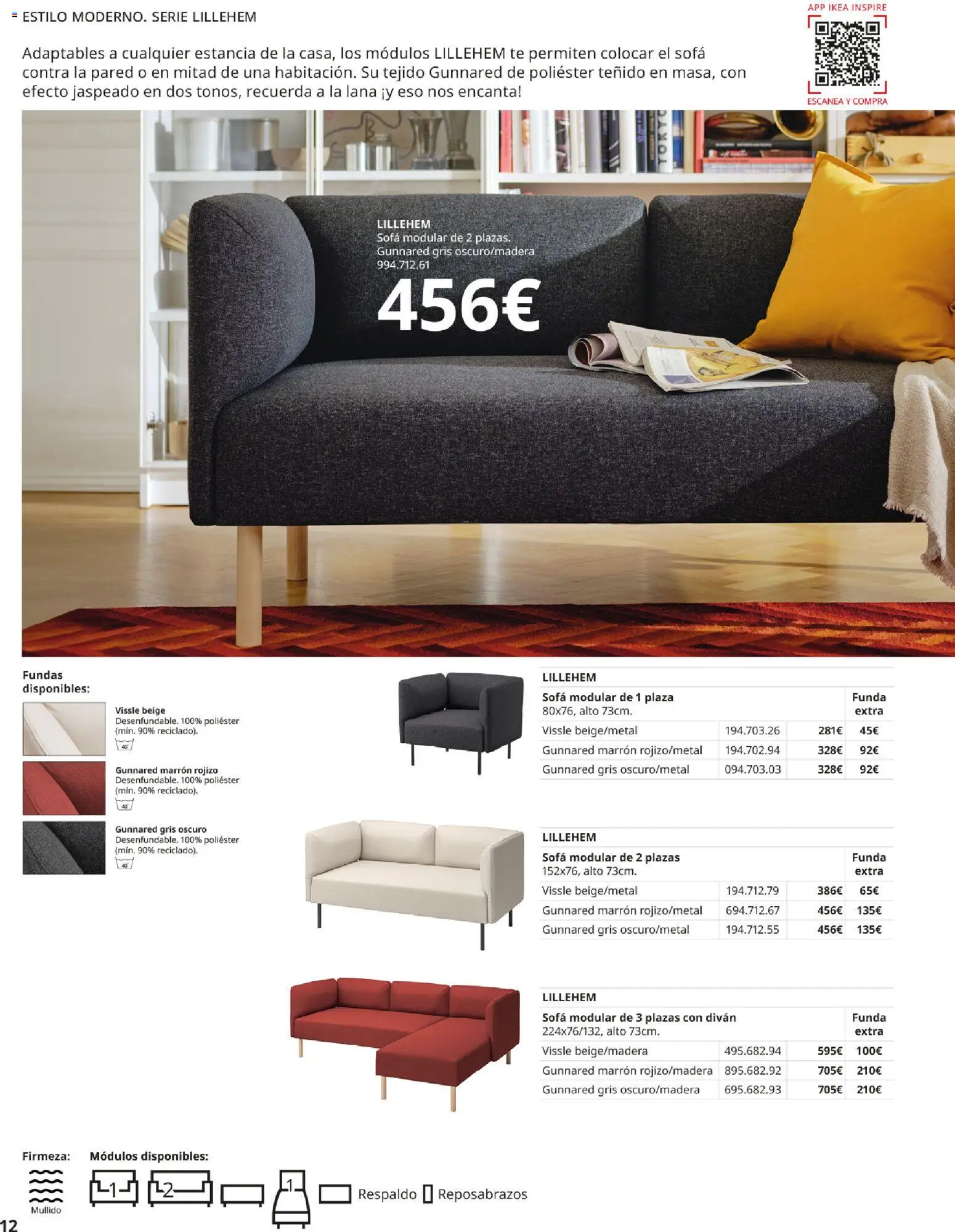 Catálogo IKEA Sofás │ válido desde el 02.12.2025 | Página: 12 | Productos: Té, Funda, Sofá