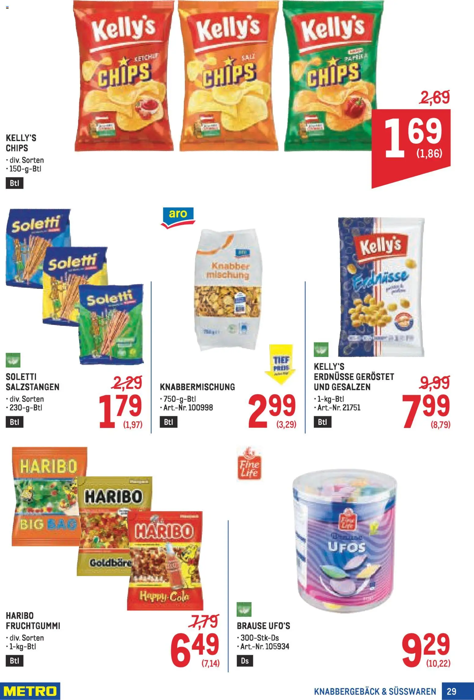 Metro Profi gültig ab 22.01.2026 | Seite: 29 | Produkte: Chips, Ketchup, Папионка