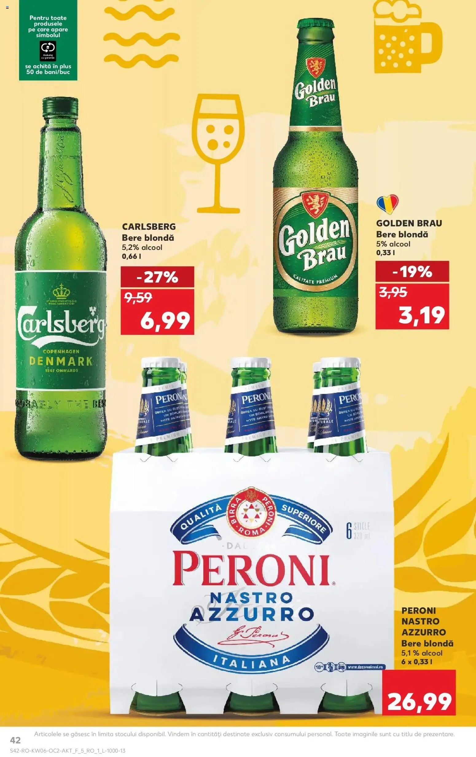 Noul catalog Kaufland – valabil de la 04.02.2026 | Pagină: 42 | Produse: Atıştırmalık, Bere