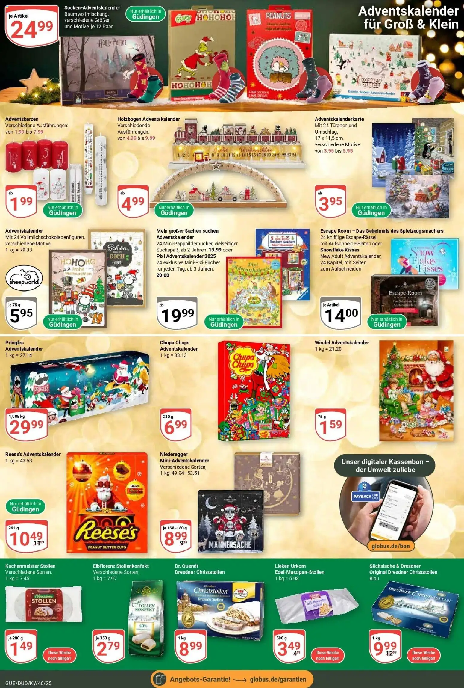Globus prospekt Saarbrücken-Güdingen	 – gültig ab 10.11.2025 | Seite: 24 | Produkte: Butter, Pringles