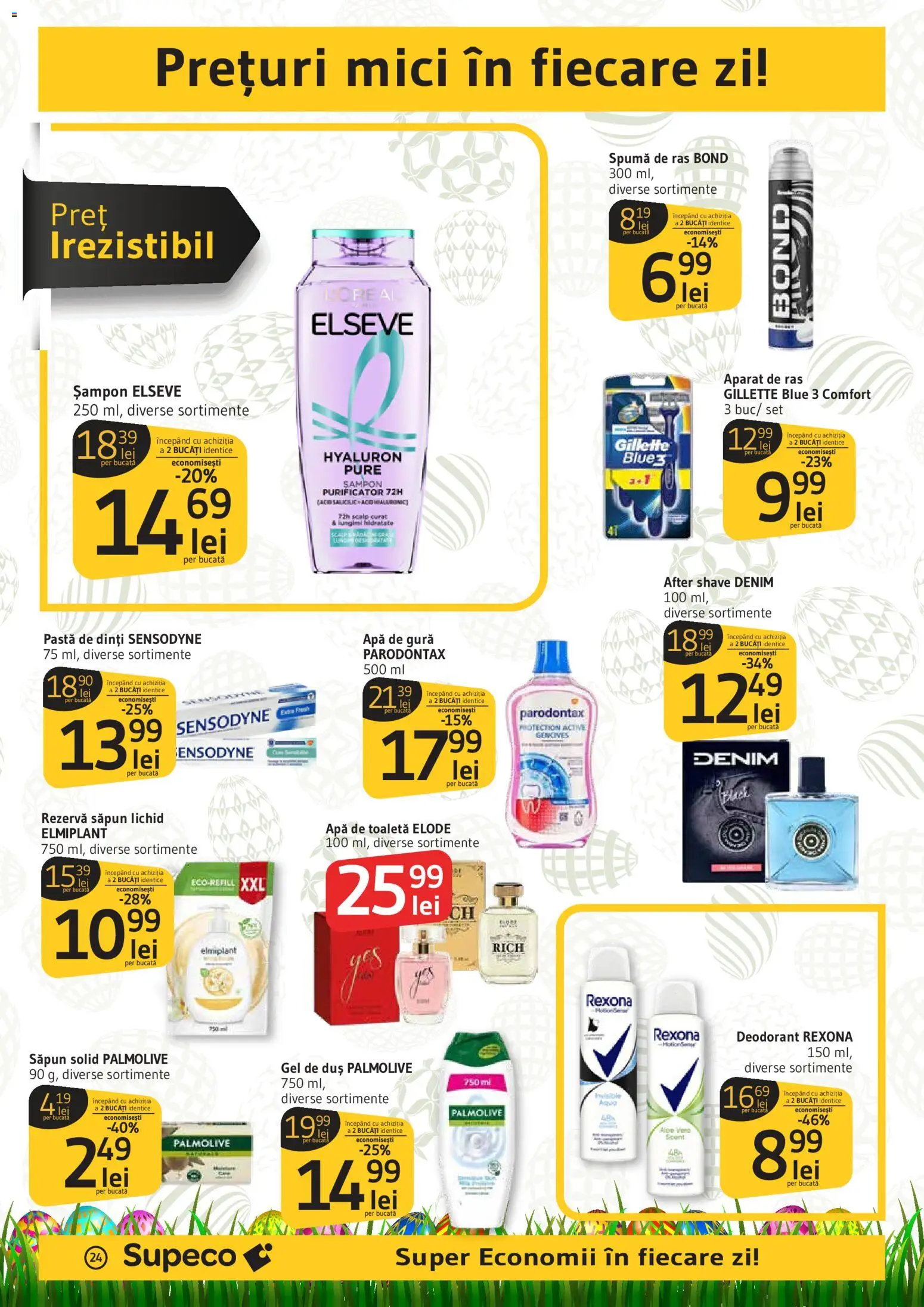Noul catalog Supeco – valabil de la 02.04.2026 | Pagină: 24 | Produse: After shave, Duș, Mici, Săpun lichid
