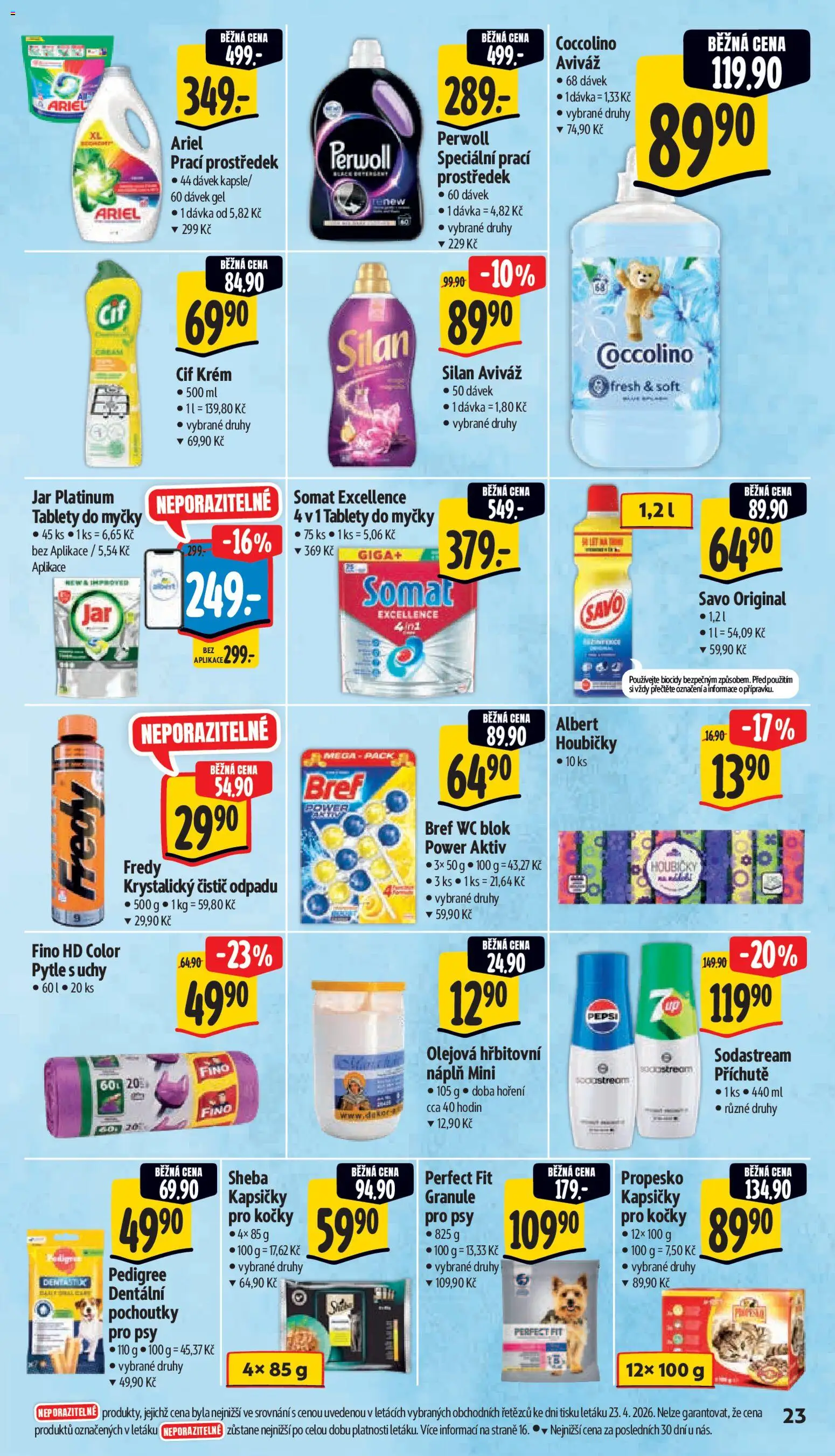 Albert leták - Supermarket od 29.04.2026 | Strana: 31 | Produkty: Wc blok, Propesko, Granule, Jar