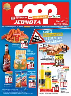 COOP Jednota leták - náhľad platný od 21.08.2025
