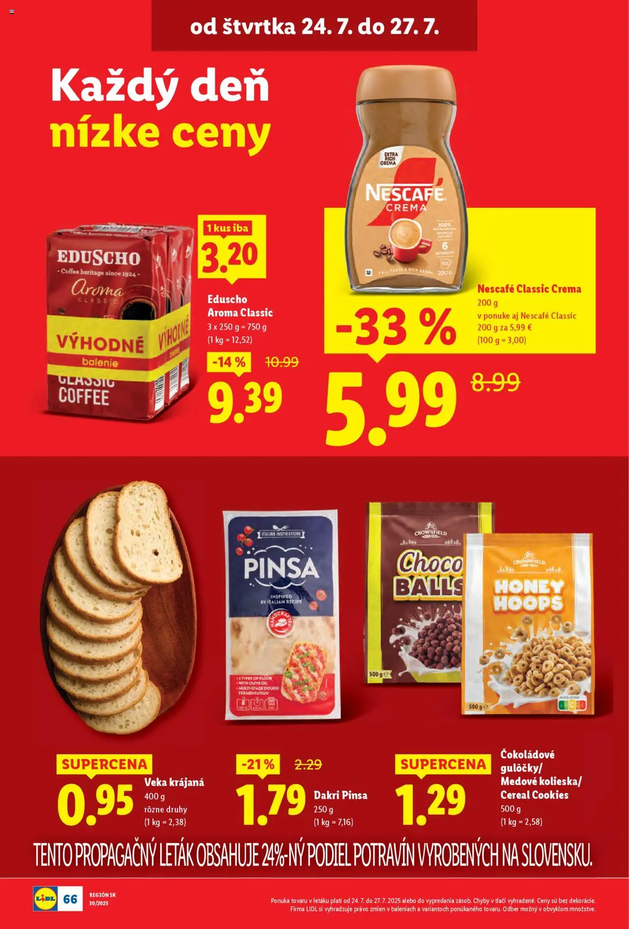 Lidl leták │ platný od 21.07.2025 | Strana: 90 | Produkty: Nescafé Classic