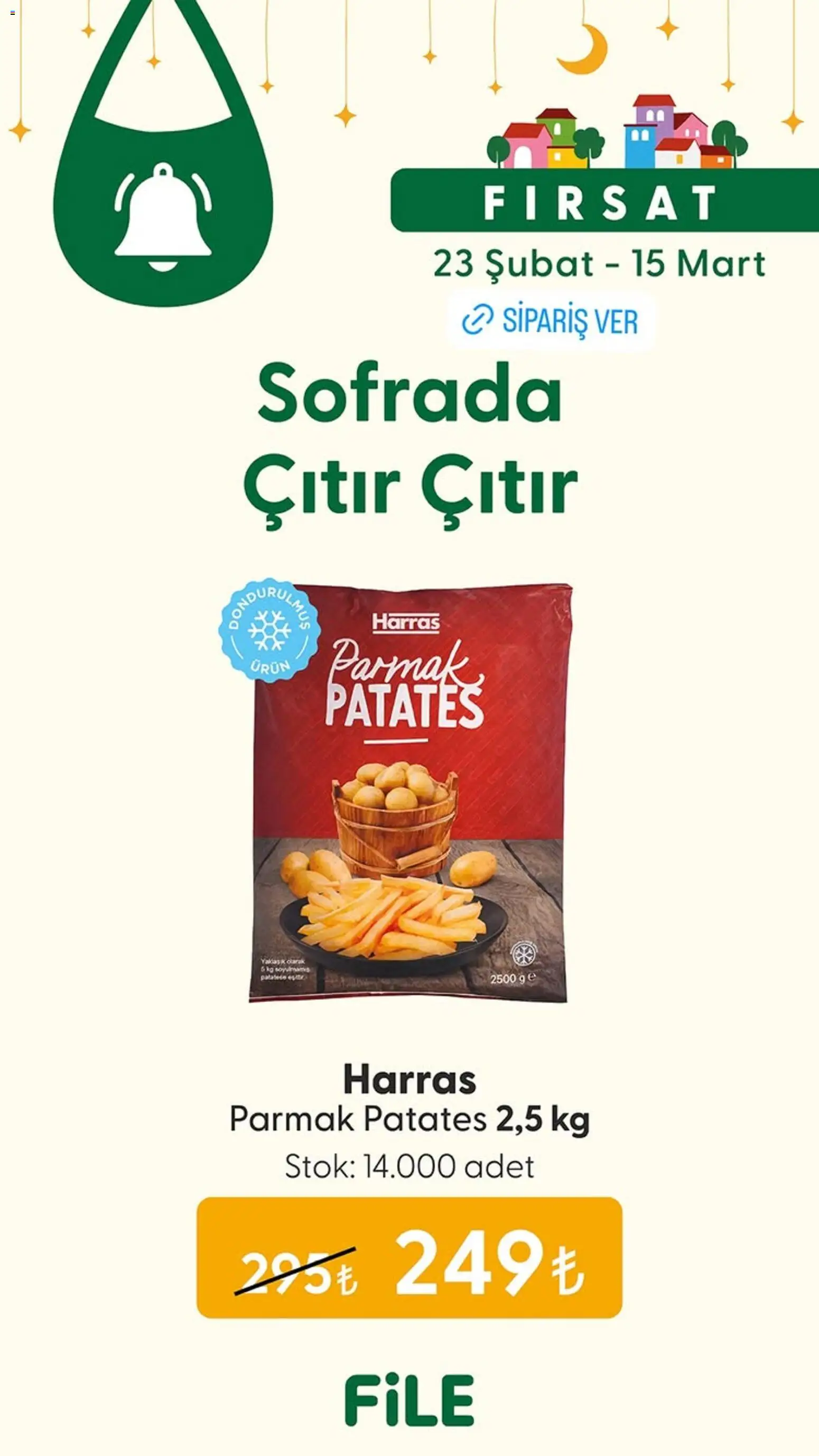 File Market İndirim - 23.02.2026 tarihinden itibaren geçerlidir | Sayfa: 1 | Ürünler: Patates