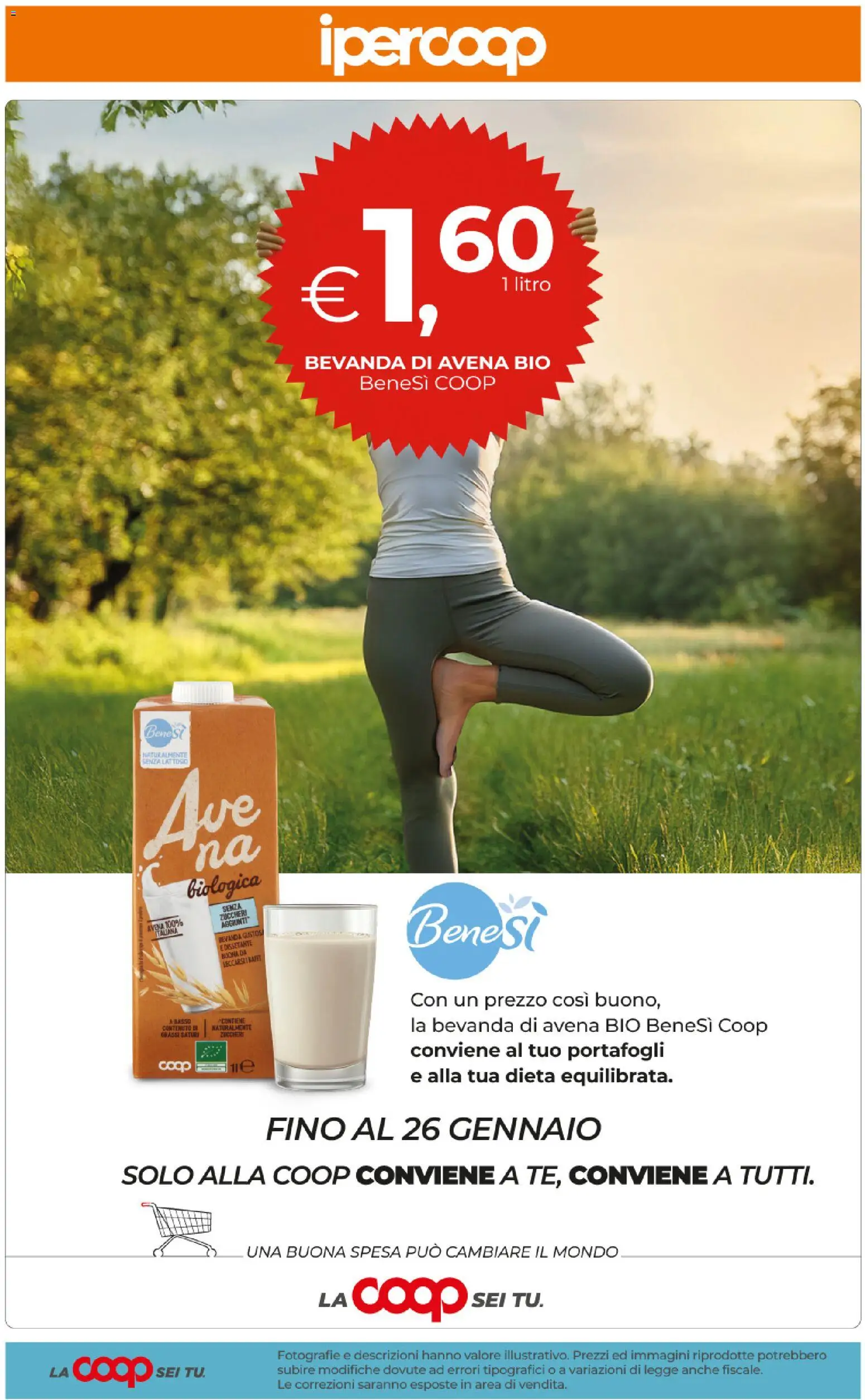 Volantino Ipercoop del 17.01.2026 | Pagina: 60 | Prodotti: Bevanda di avena