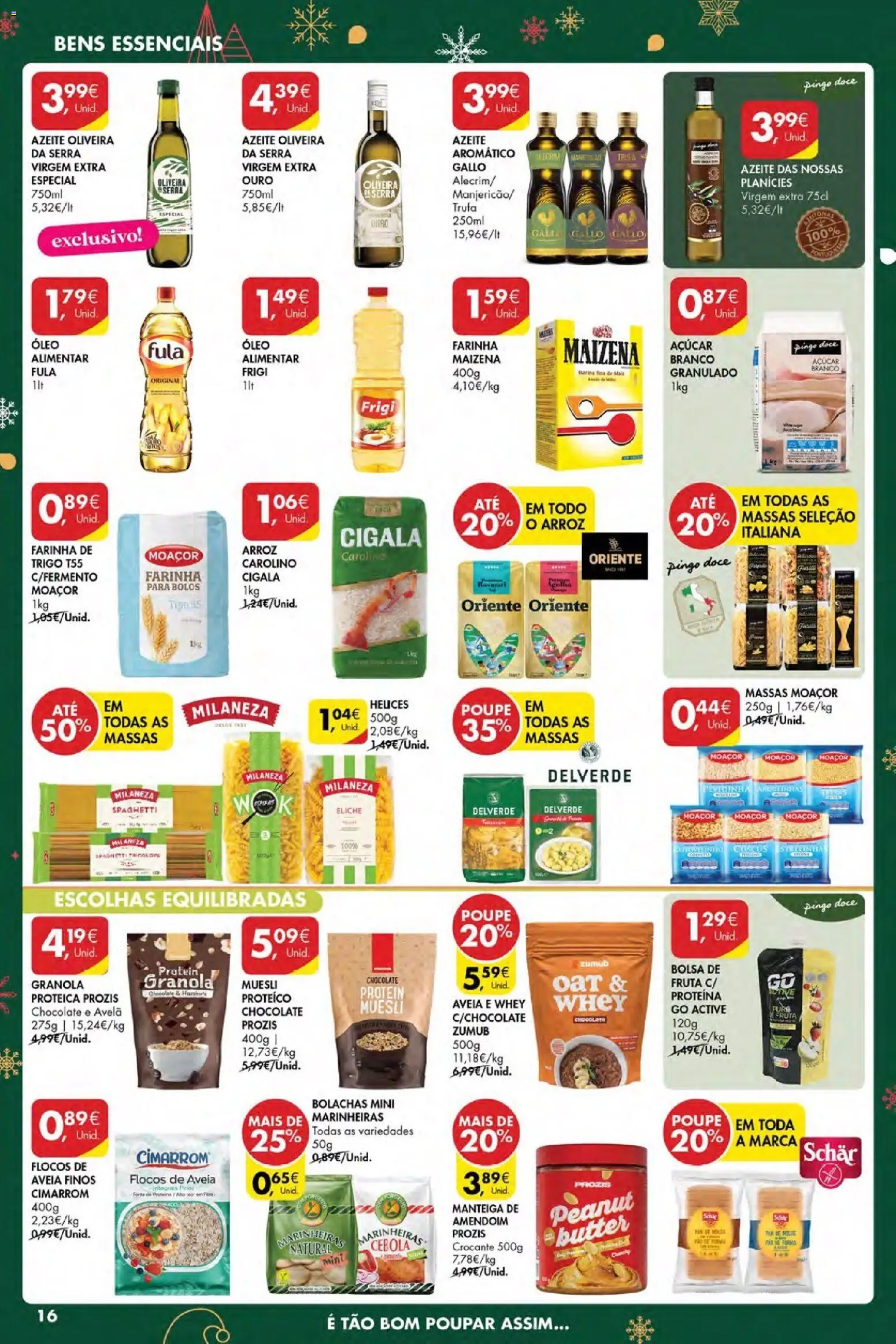 Pingo Doce Poupe Esta Semana Açores │ válido de 18.12.2025 | Página: 16 | Produtos: Azeite, Farinha de trigo, Cebola, Proteina
